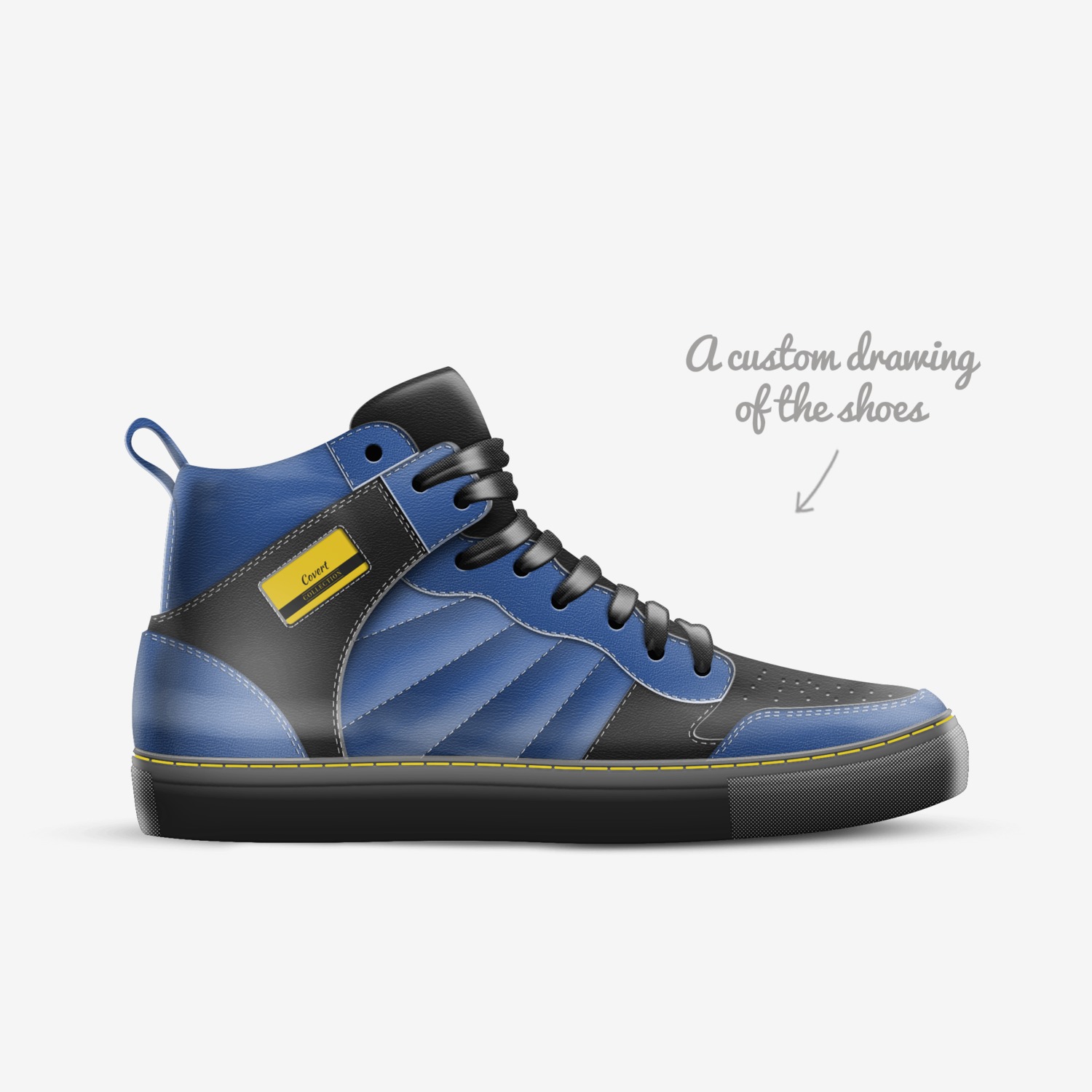 Covert custom made in Italy shoes by Ryan Finegan | Sketch view