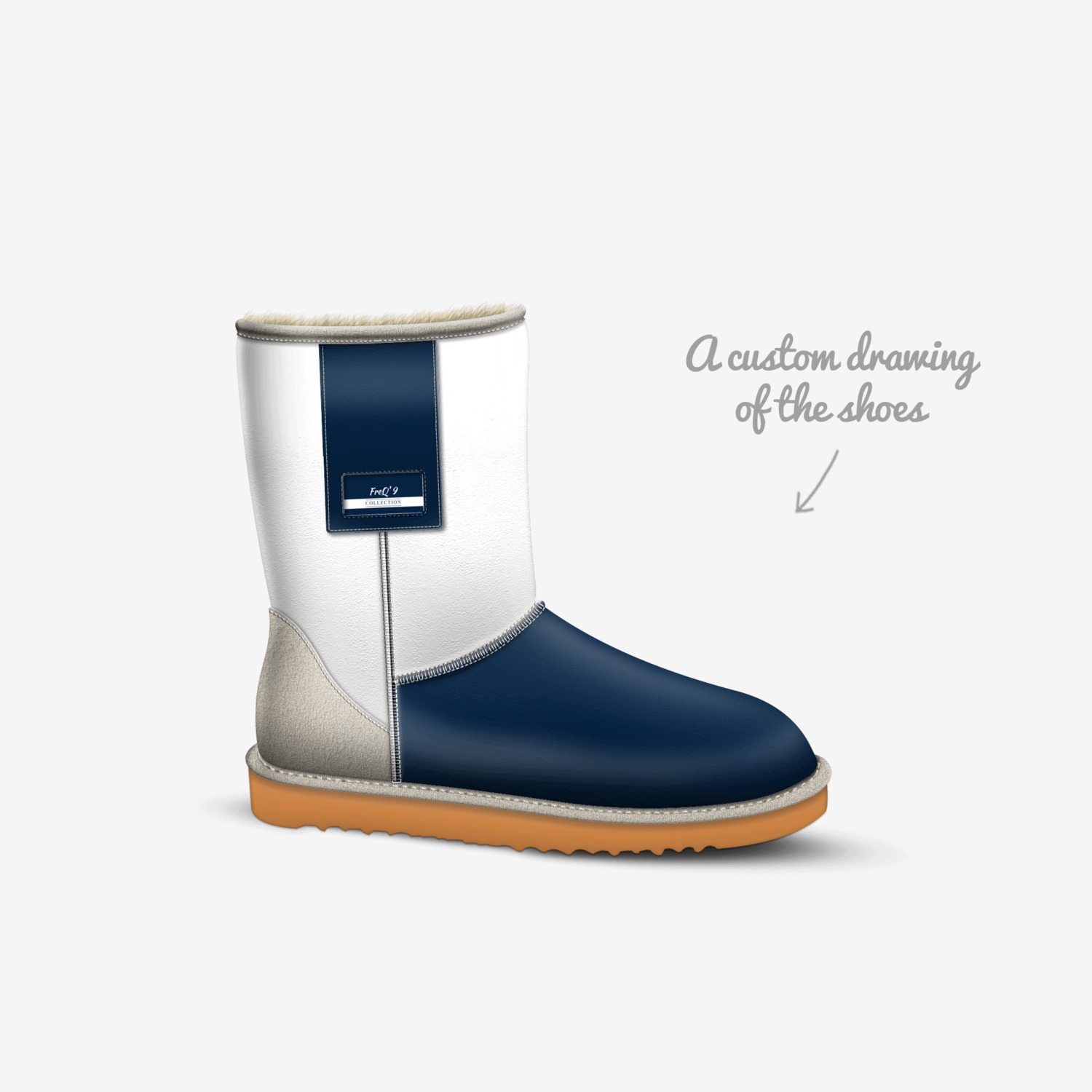 ONE-ELEVEN FreQ' custom made in Italy shoes by Guttaboy Key | Sketch view
