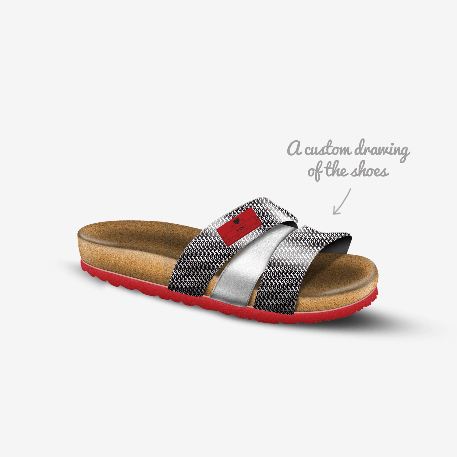 ONE-ELEVEN 10-ONE custom made in Italy shoes by Guttaboy Key | Sketch view