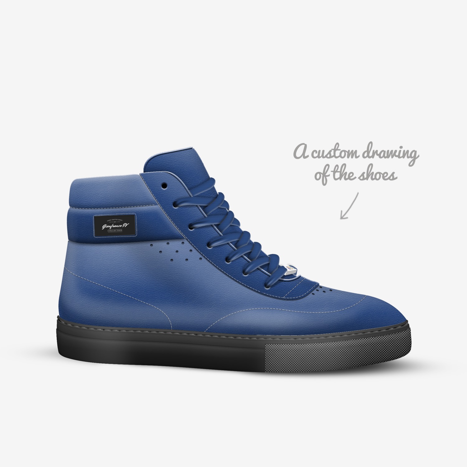 Gianfranco IV custom made in Italy shoes by Jason Best | Sketch view
