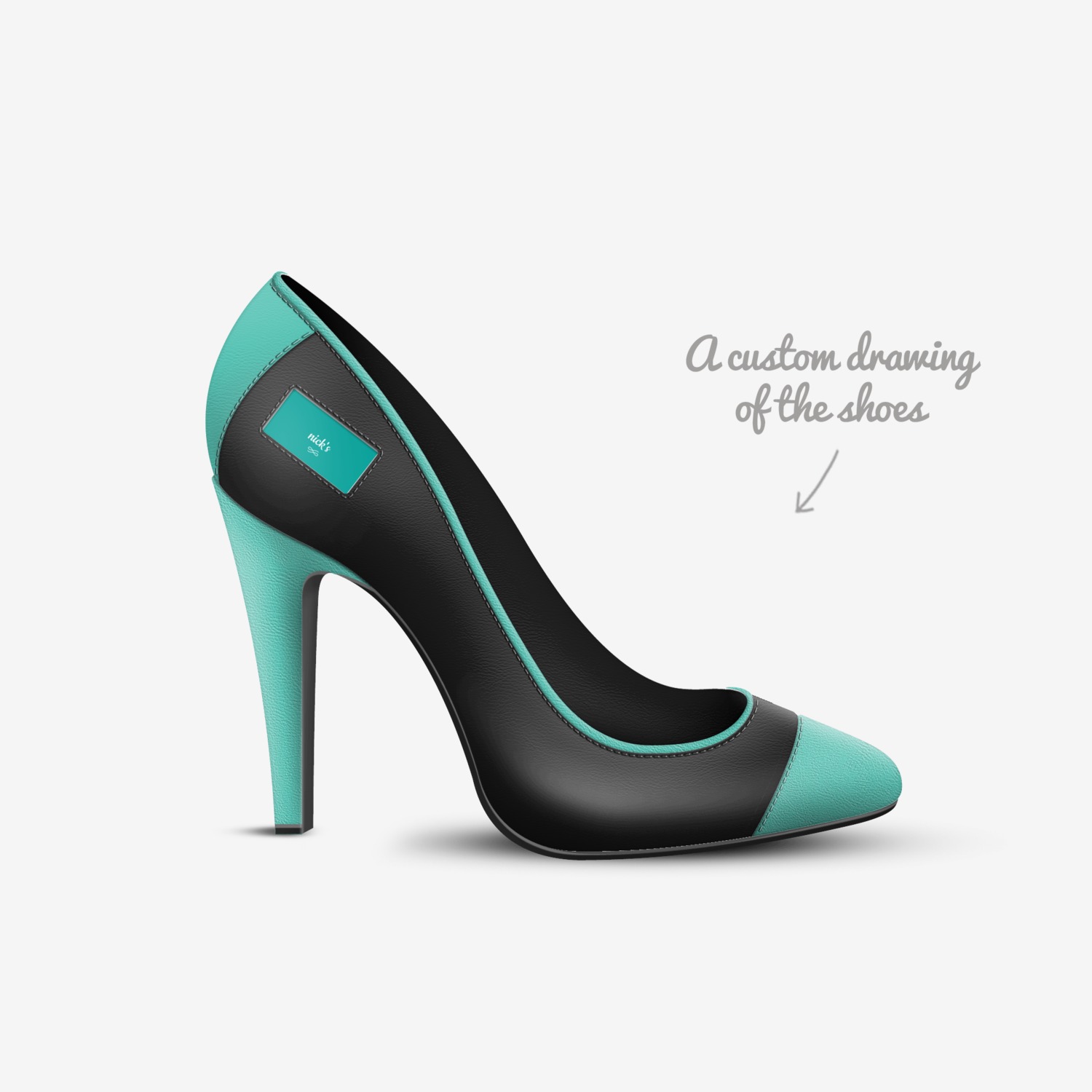 nick's custom made in Italy shoes by Nick Elias | Sketch view