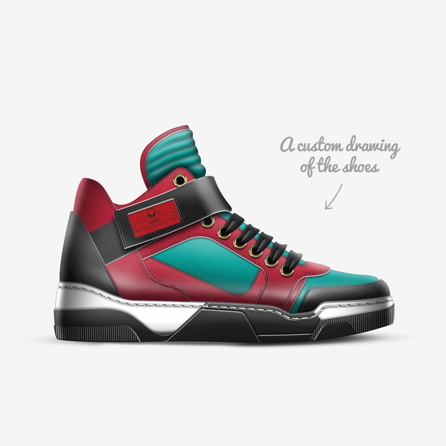 SHADE'S custom made in Italy shoes by Shade Jordan | Sketch view