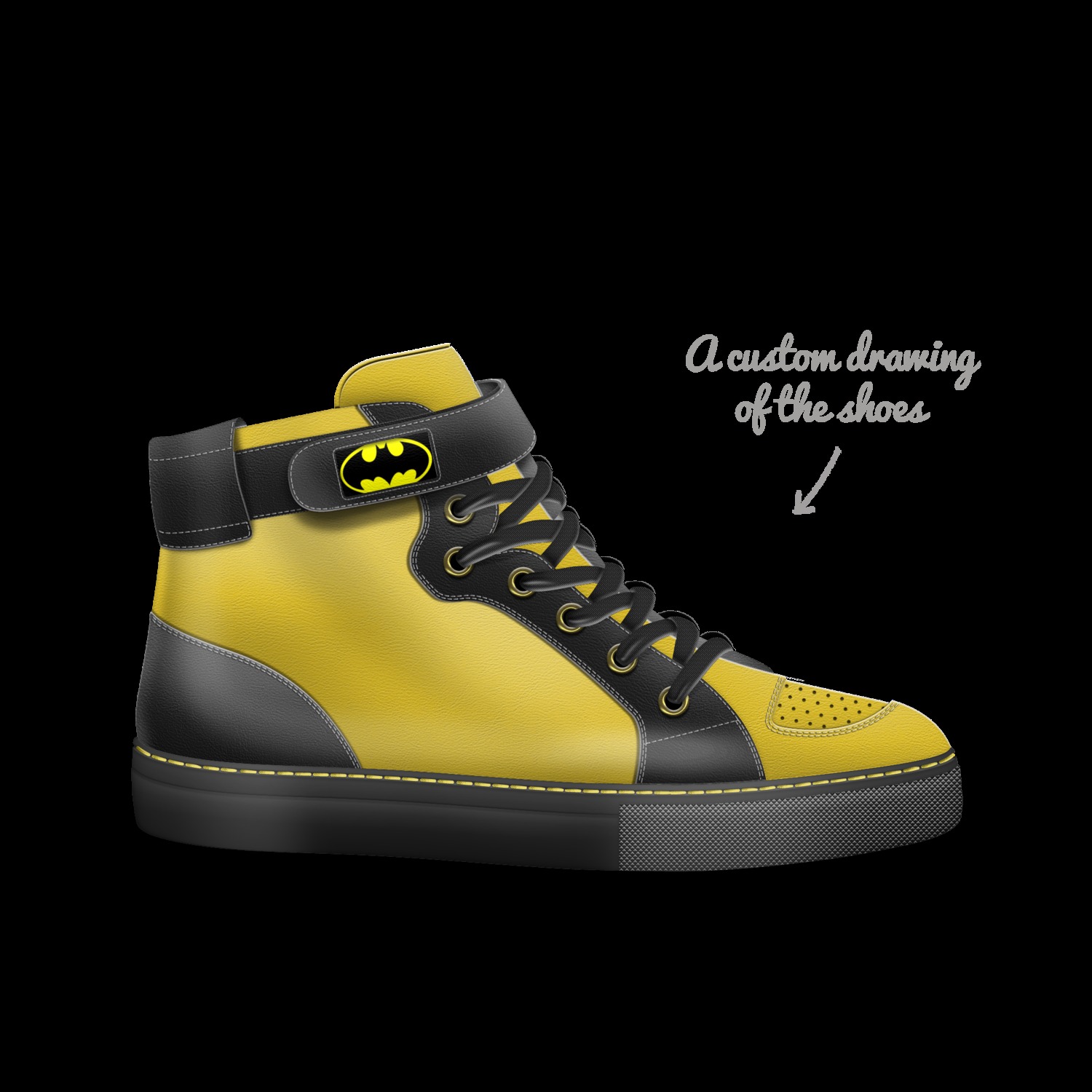 Custom batman shoes hot sale
