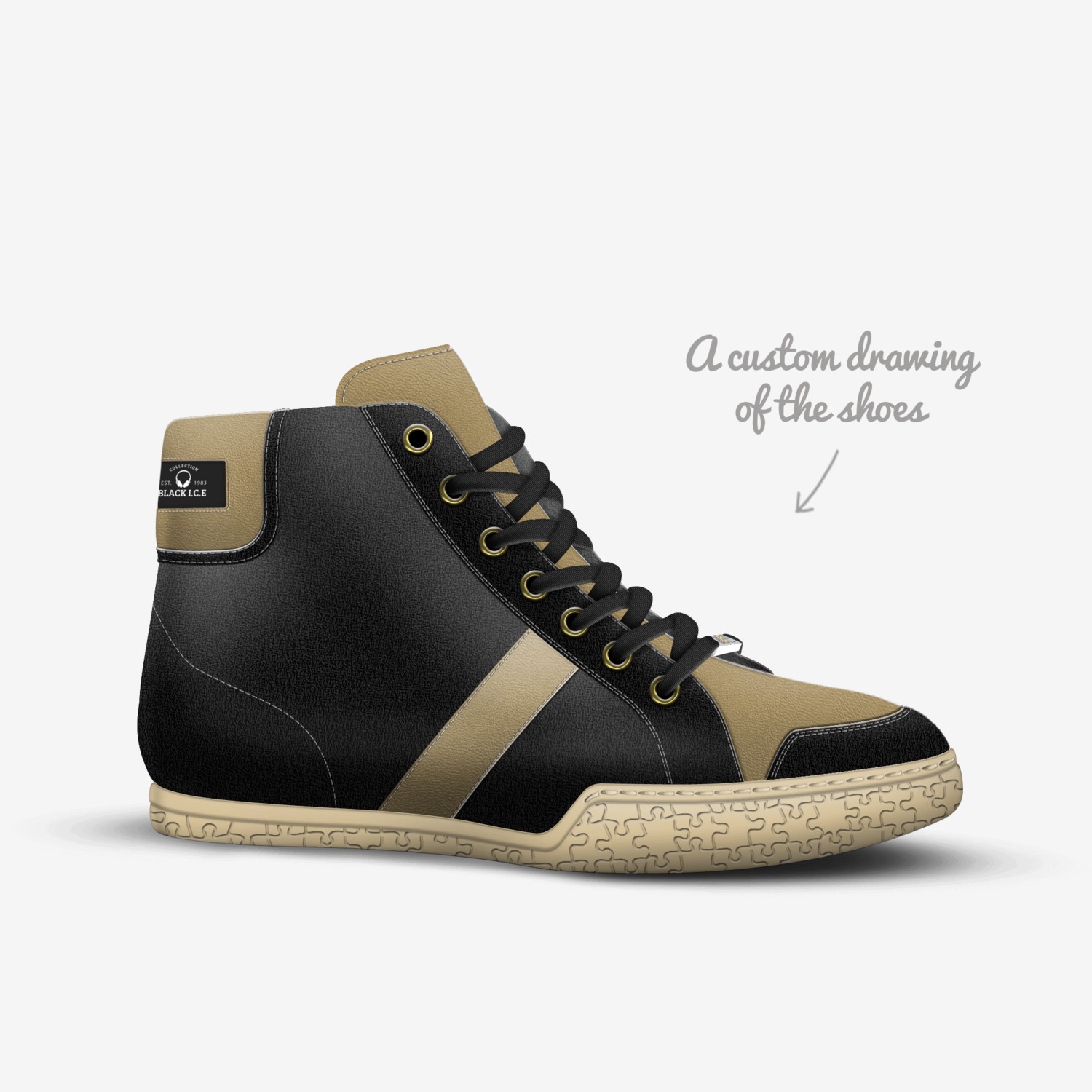 Kosmoz  custom made in Italy shoes by Tayvon Johnson | Sketch view