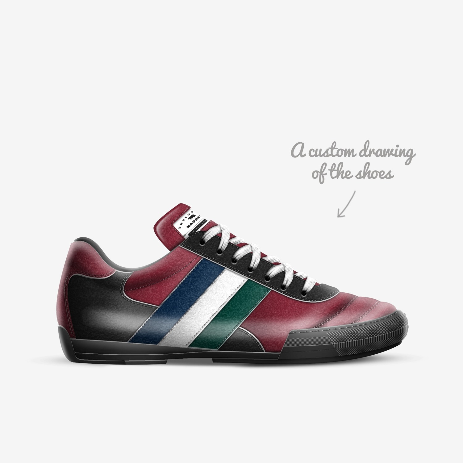 NAVALTA custom made in Italy shoes by Jessie Navalta | Sketch view