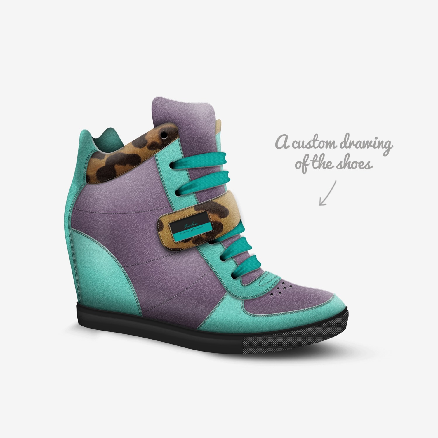 Fearless custom made in Italy shoes by Charles Thomas | Sketch view