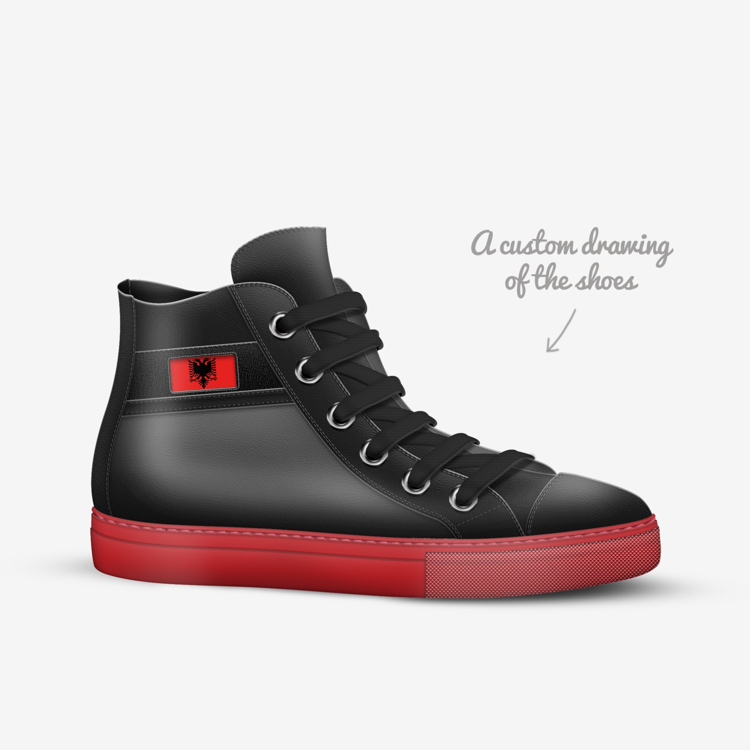 ALB custom made in Italy shoes by Albiona Limani | Sketch view