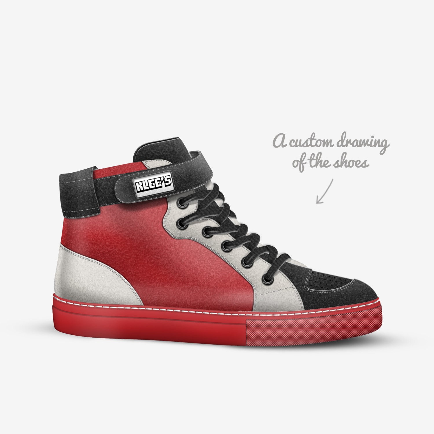 KLEES2 custom made in Italy shoes by Kyle Dal Santo | Sketch view