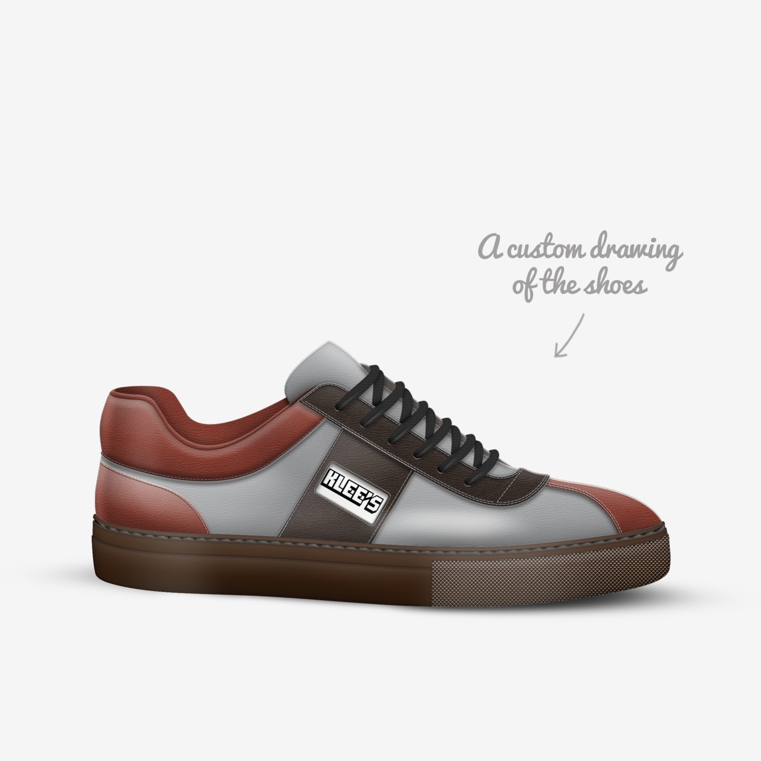 KLE BOWLERS custom made in Italy shoes by Kyle Dal Santo | Sketch view