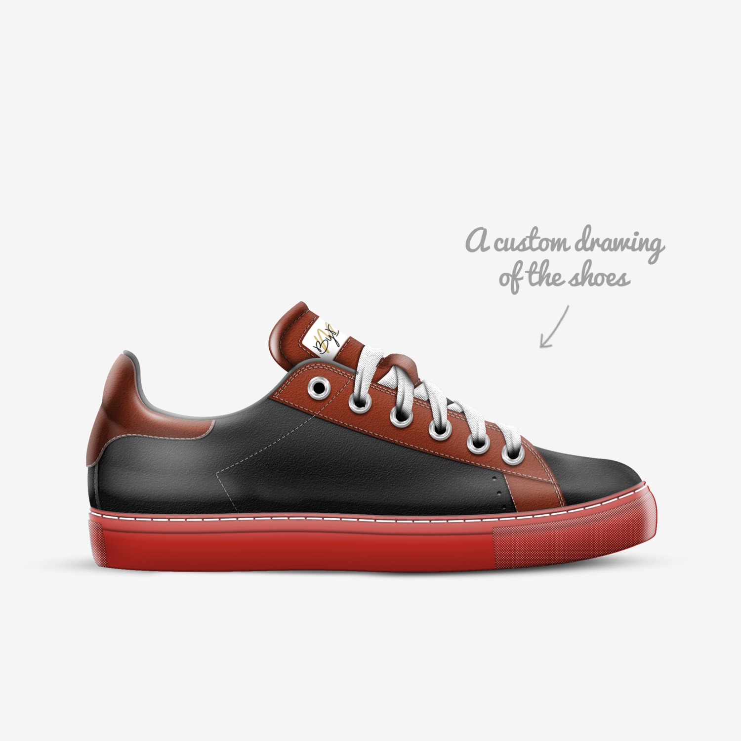The Classic Sport custom made in Italy shoes by Merlin Kothari | Sketch view