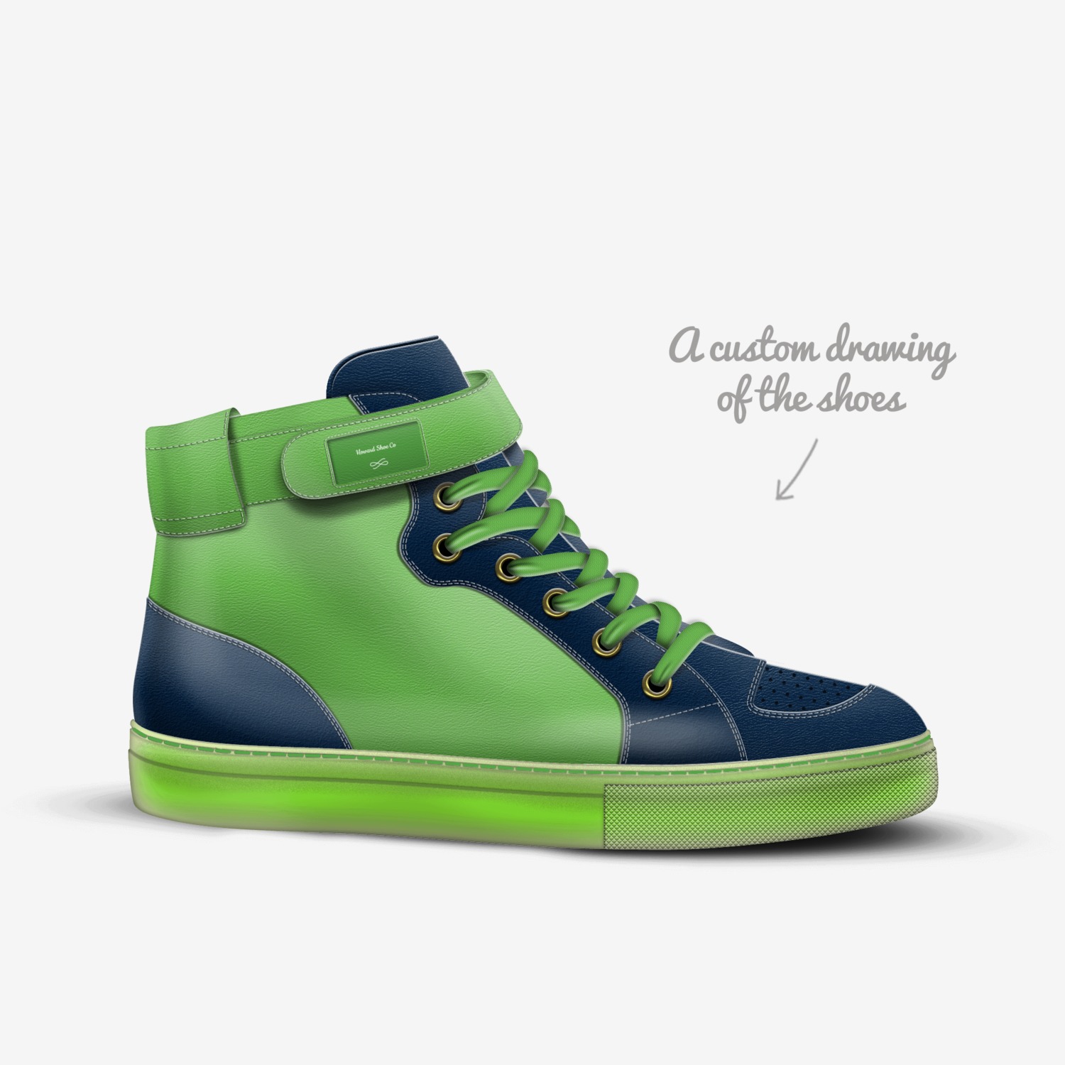 Howard Shoe Co custom made in Italy shoes by Dr.stephanie Booker-wynn | Sketch view