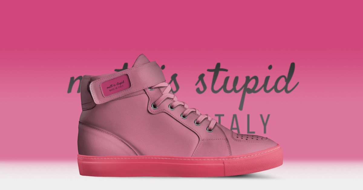 matt is stupid  A Custom Shoe concept by Matthew Kelly