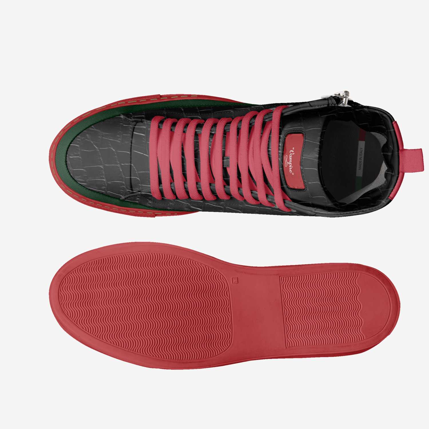 "Vampire" custom made classic skaters "Vampire" artisan made in Italy shoes by Pamela Harris
