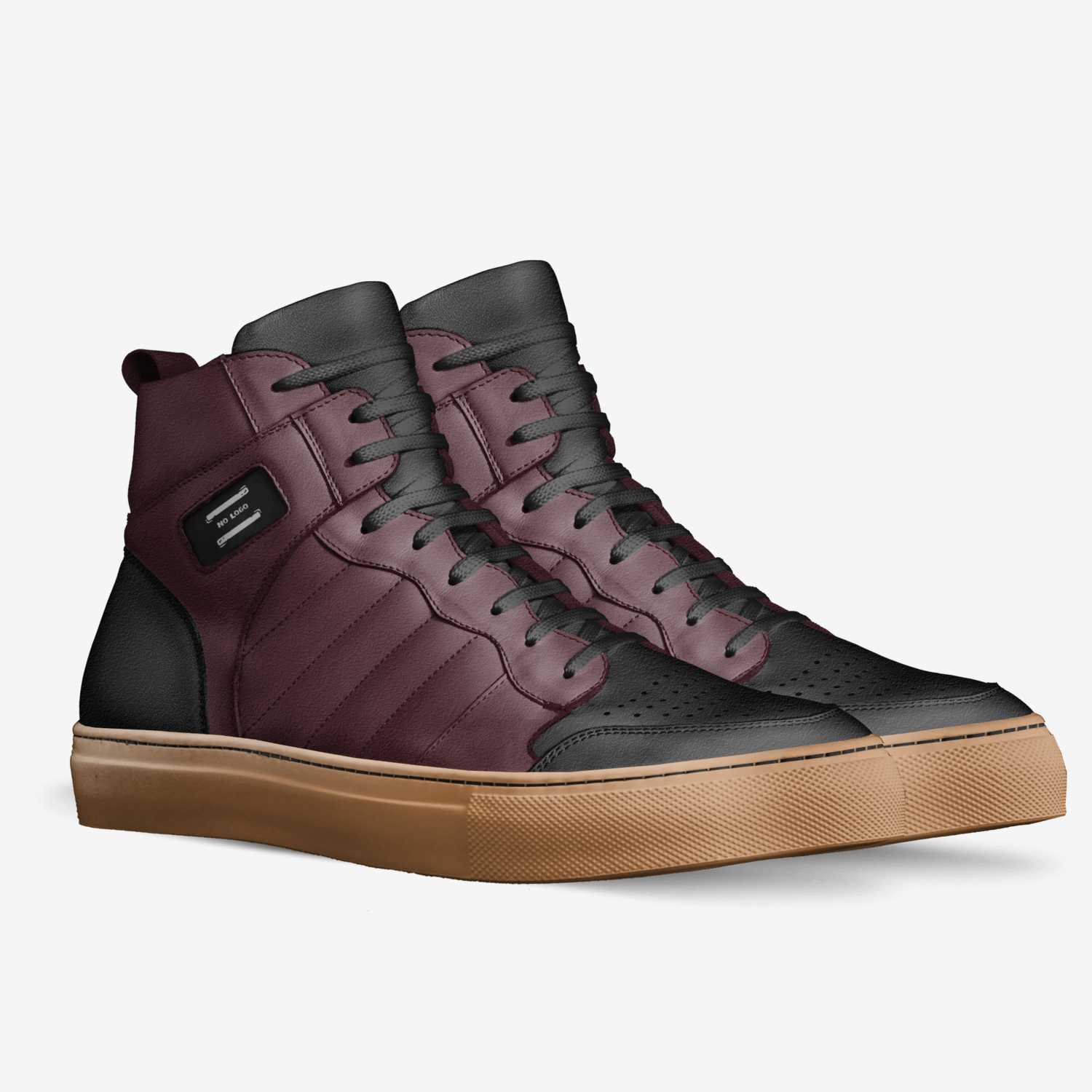 No Logo custom made in Italy shoes by Ian Otillio | Double view