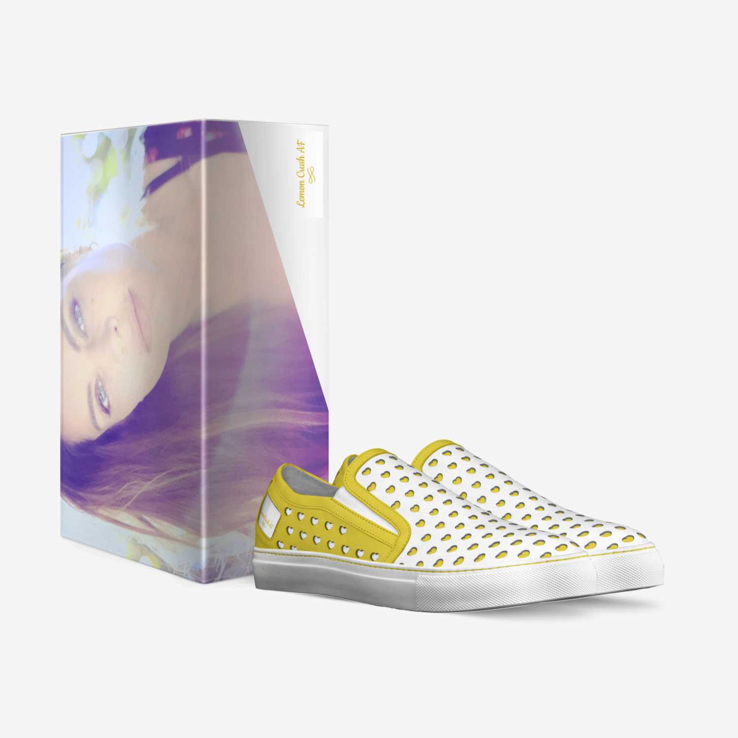 Lemon Crush AF custom made in Italy shoes by Anna Fantastic | Box view