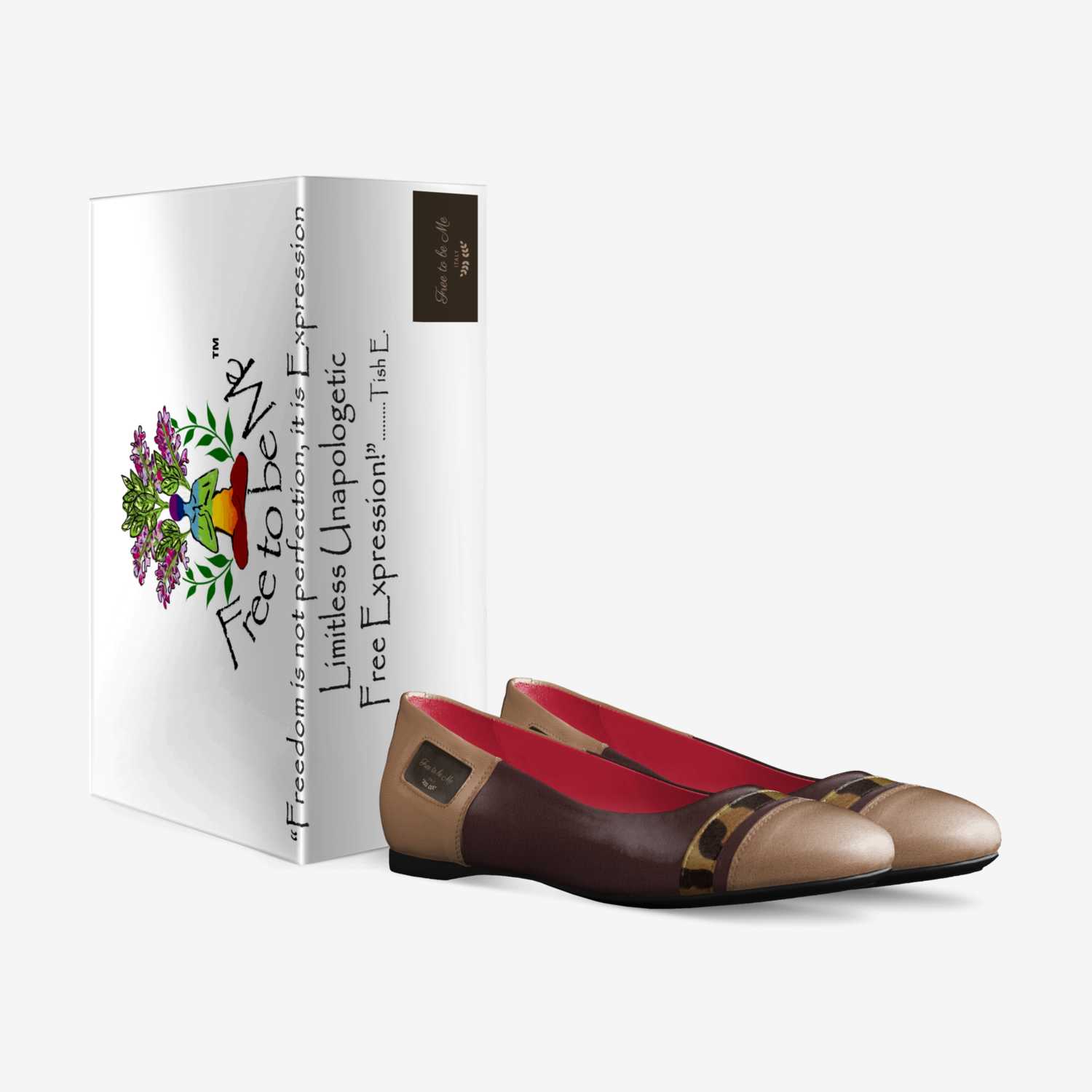 Free to be Me  custom made in Italy shoes by Tish Eggleston | Box view