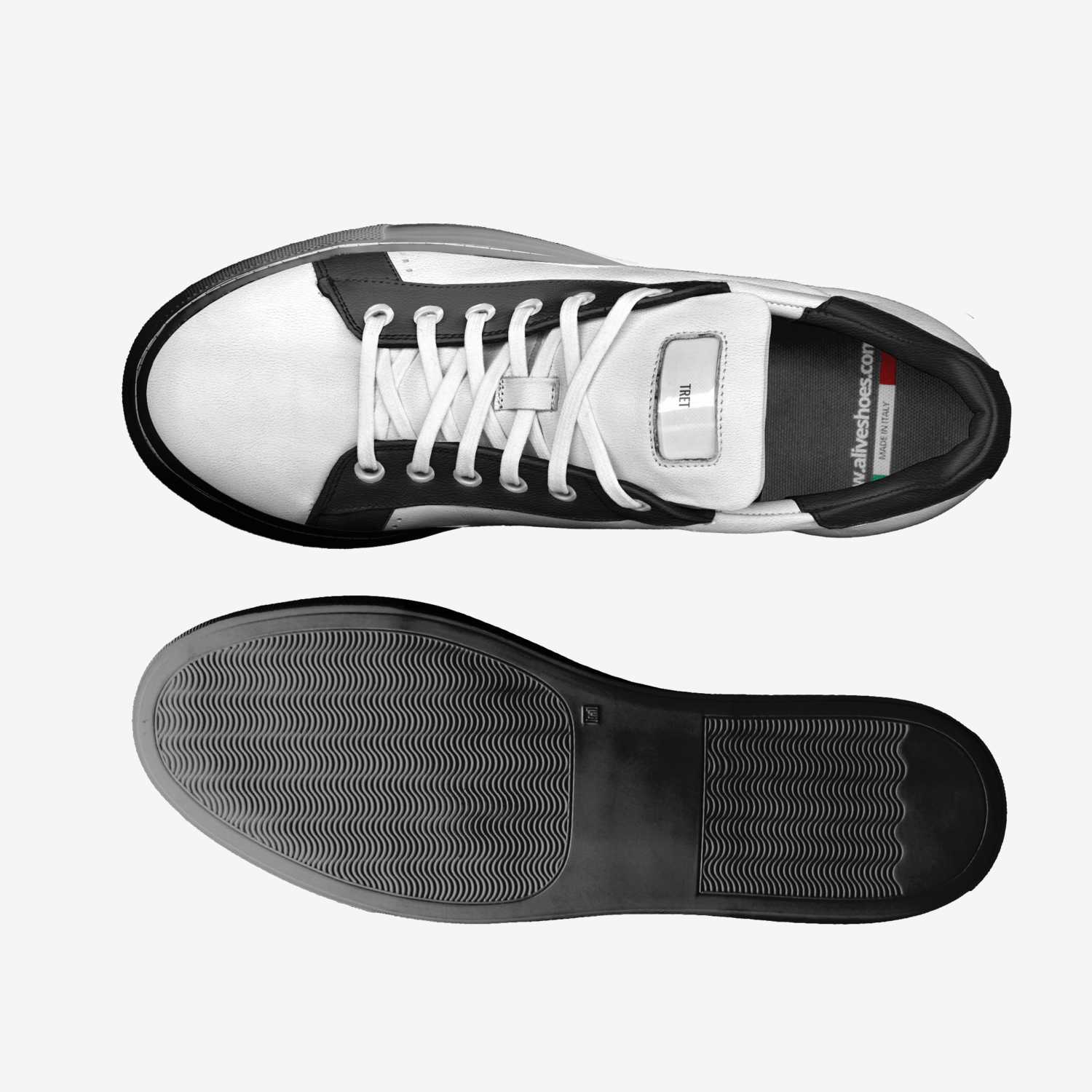 Tret  custom made in Italy shoes by Mahak Rizvi | Top view