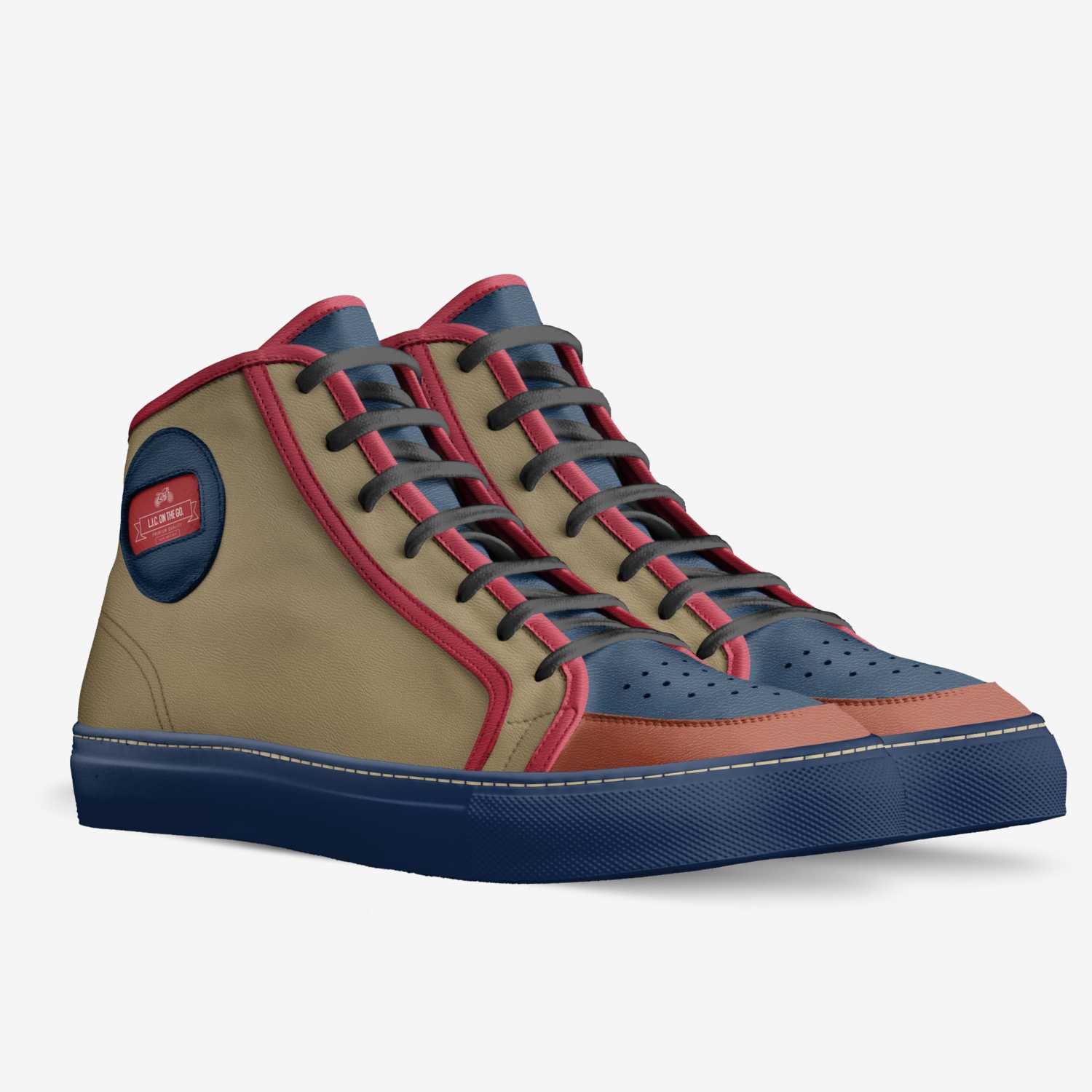 L.J.C. on The Go. custom made in Italy shoes by Louis Cotton | Double view
