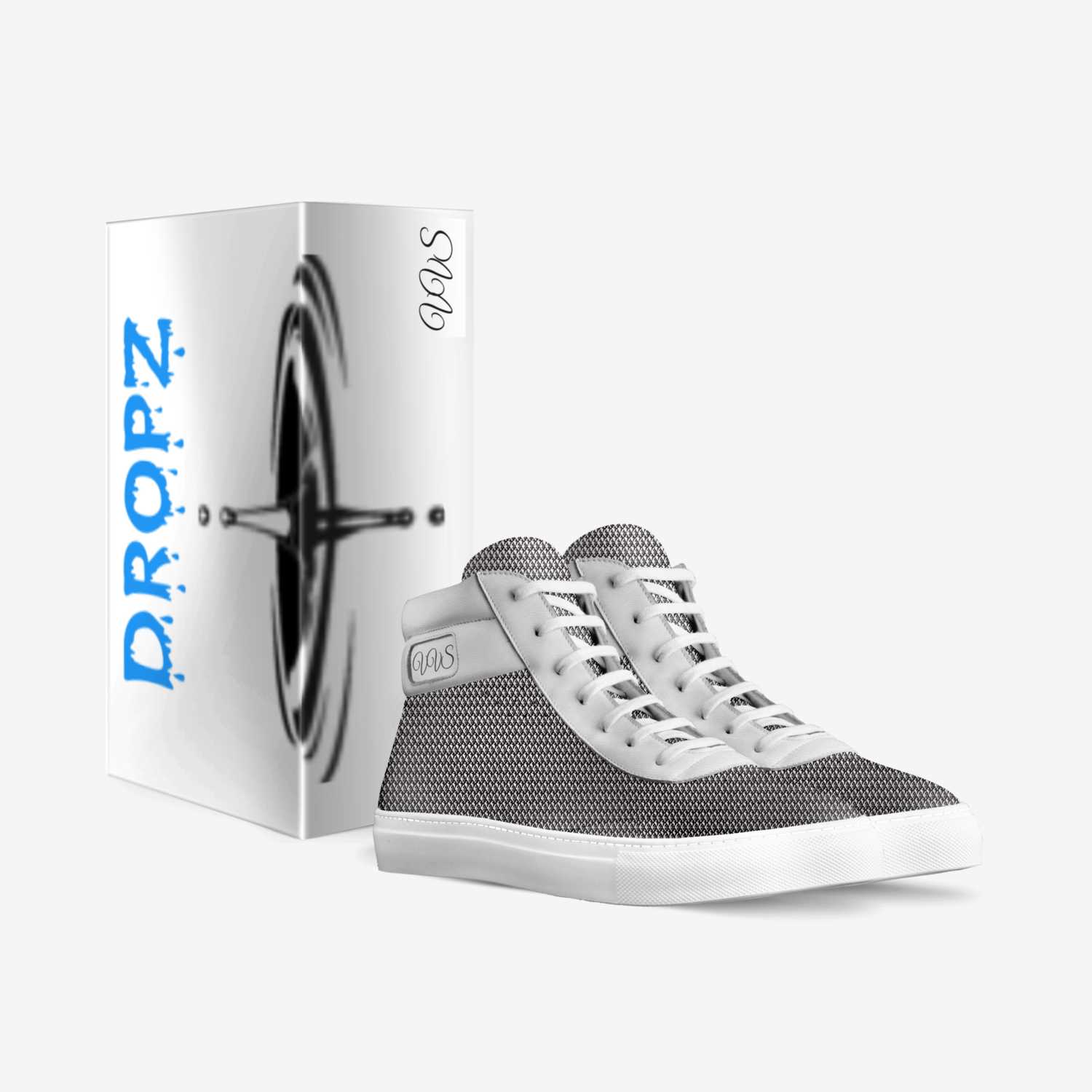 Dropz (White) custom made in Italy shoes by Tyrone Wood | Box view