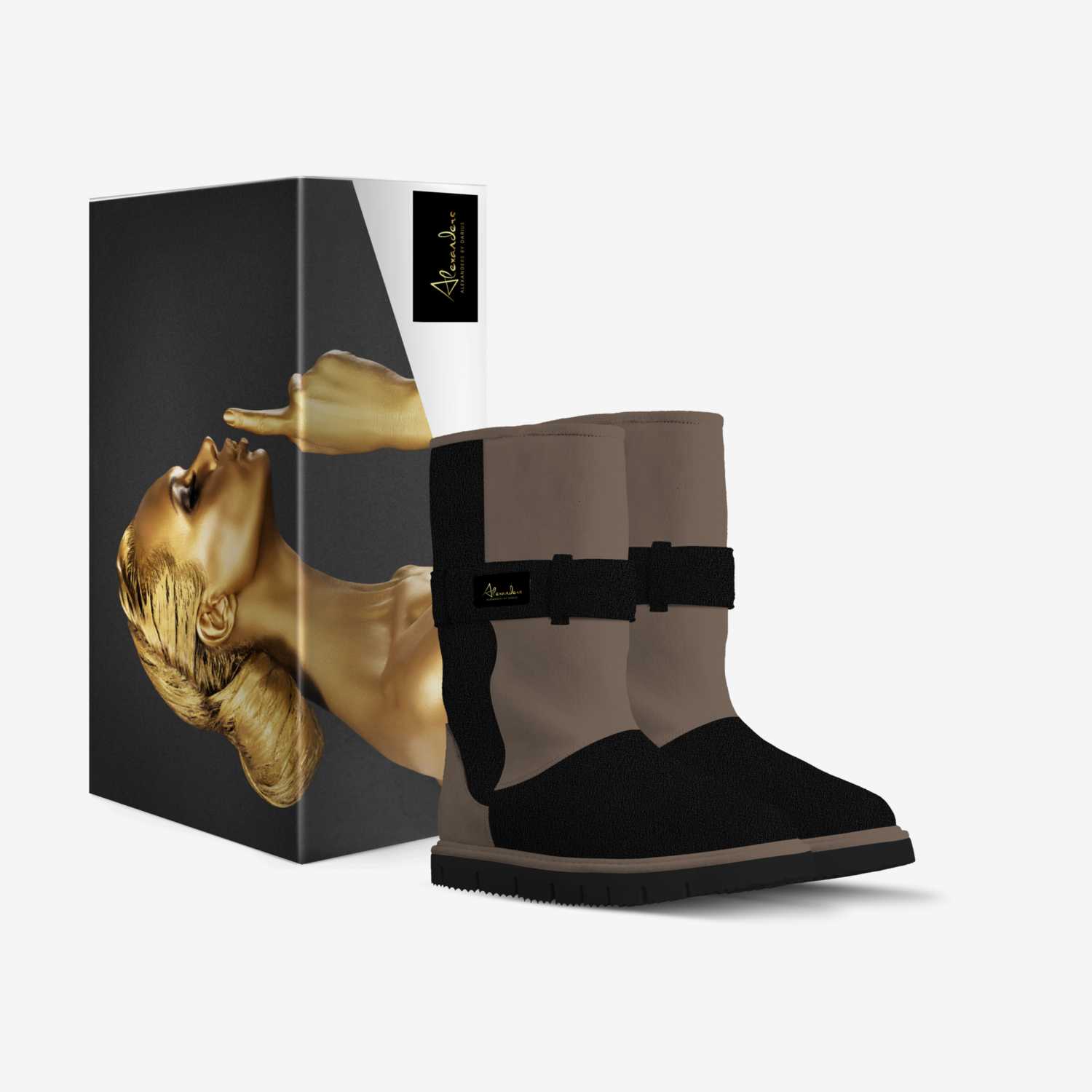Alexanders custom made in Italy shoes by Darius Alexander | Box view