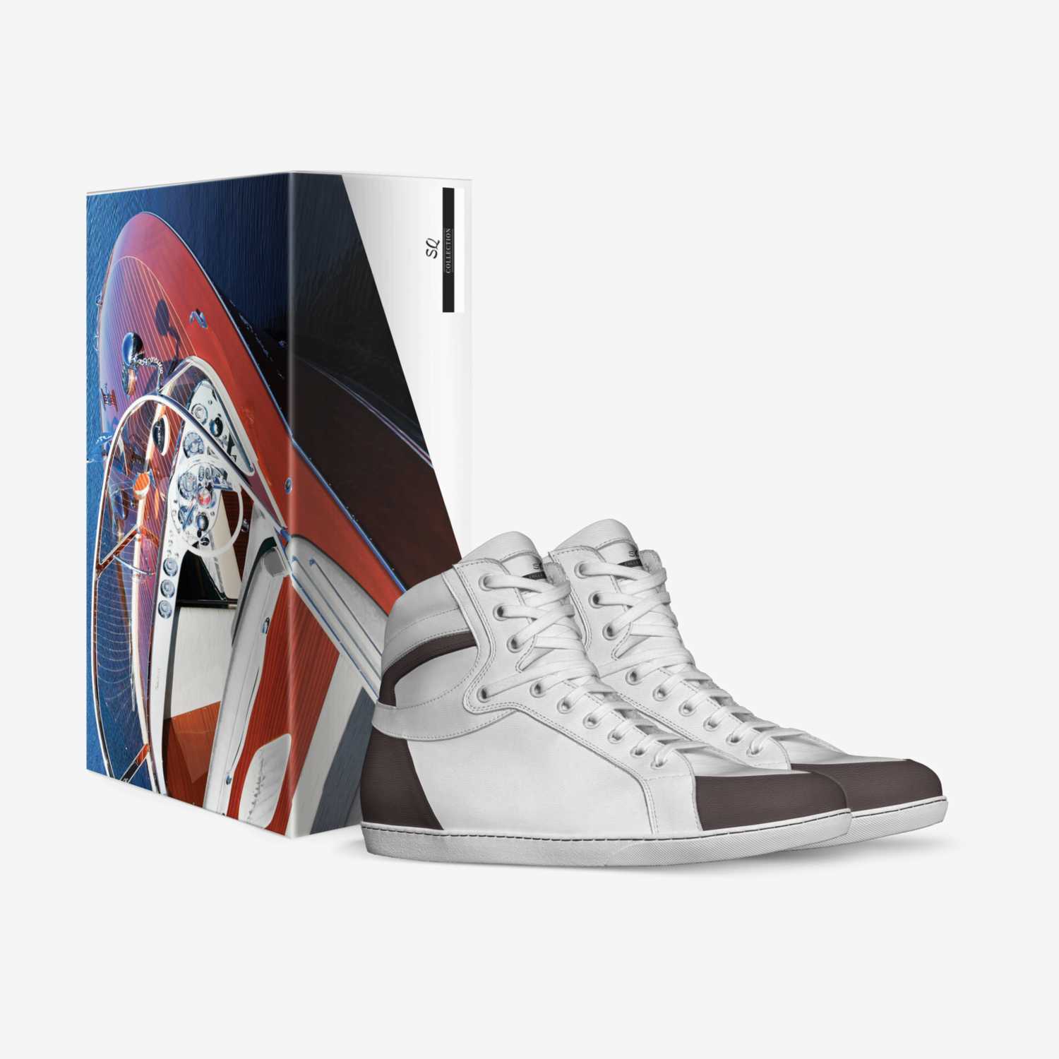 SQ custom made in Italy shoes by Darlington Ijieh | Box view