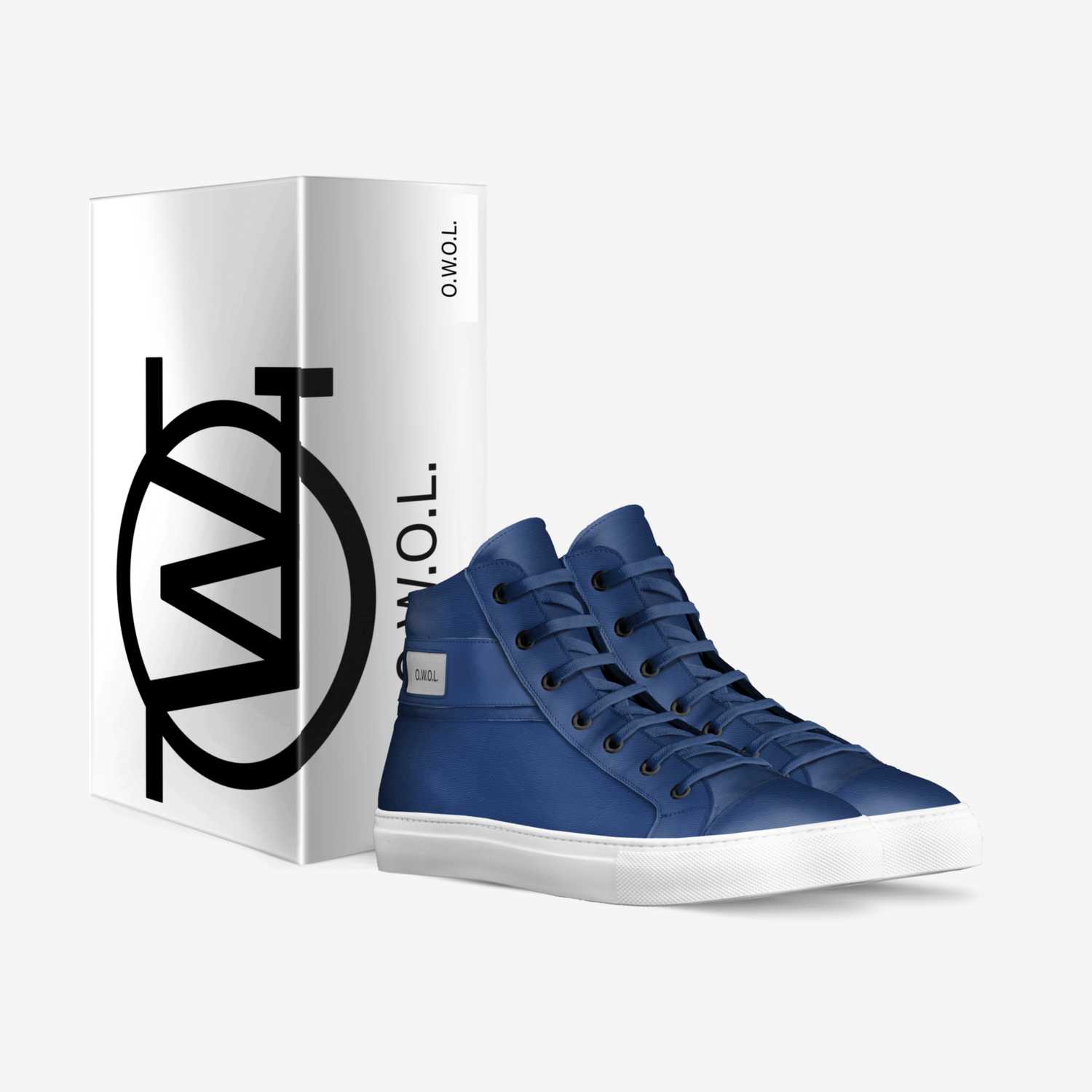 CRISPY BLUES custom made in Italy shoes by O.W.O.L.™ | Box view