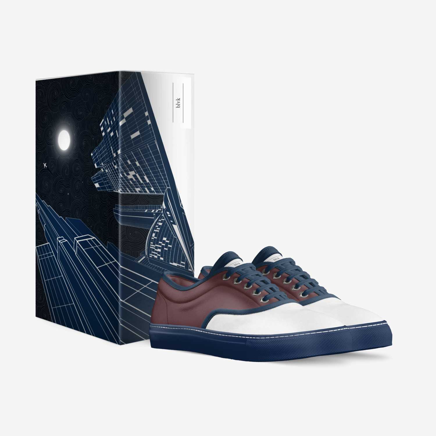 blvk custom made in Italy shoes by Trivano Brown | Box view