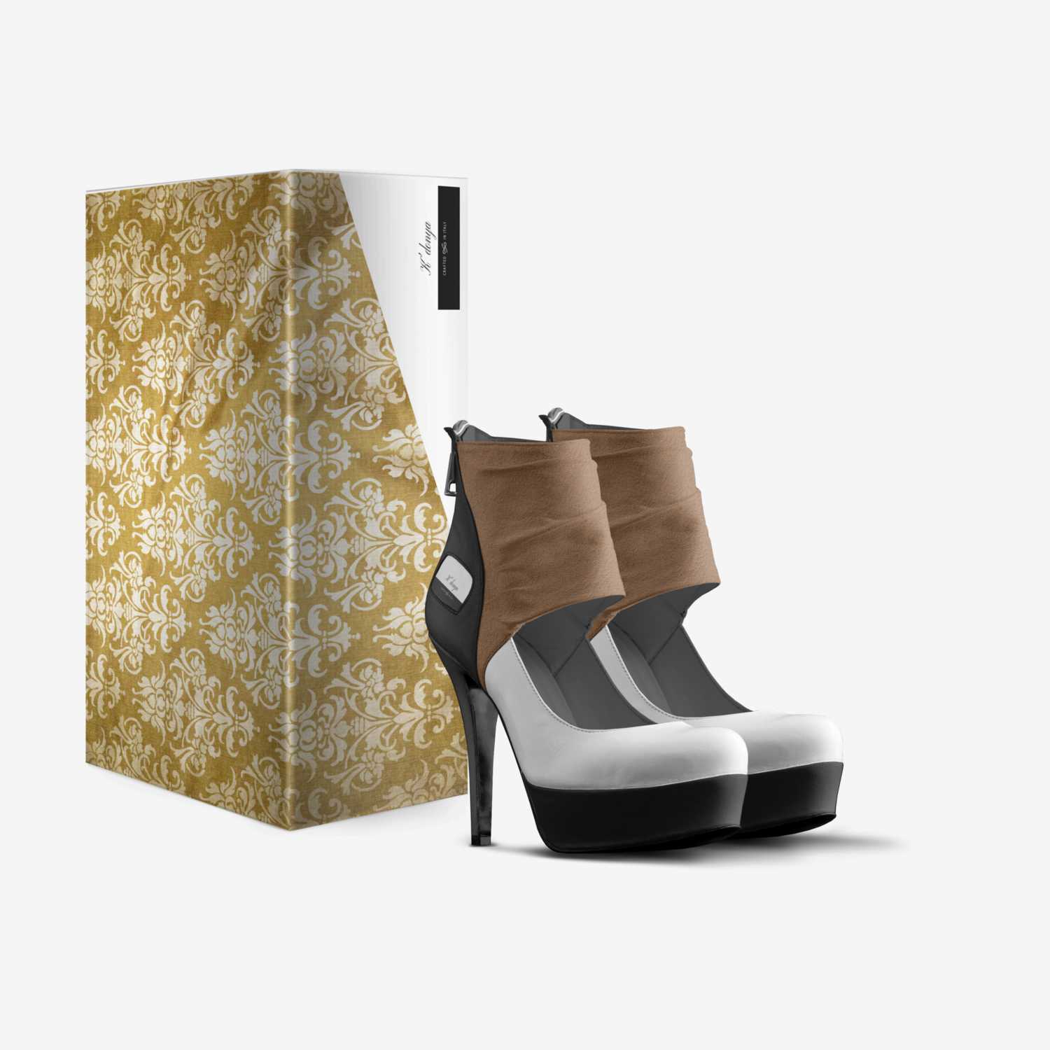 K'donya custom made in Italy shoes by Trivano Brown | Box view