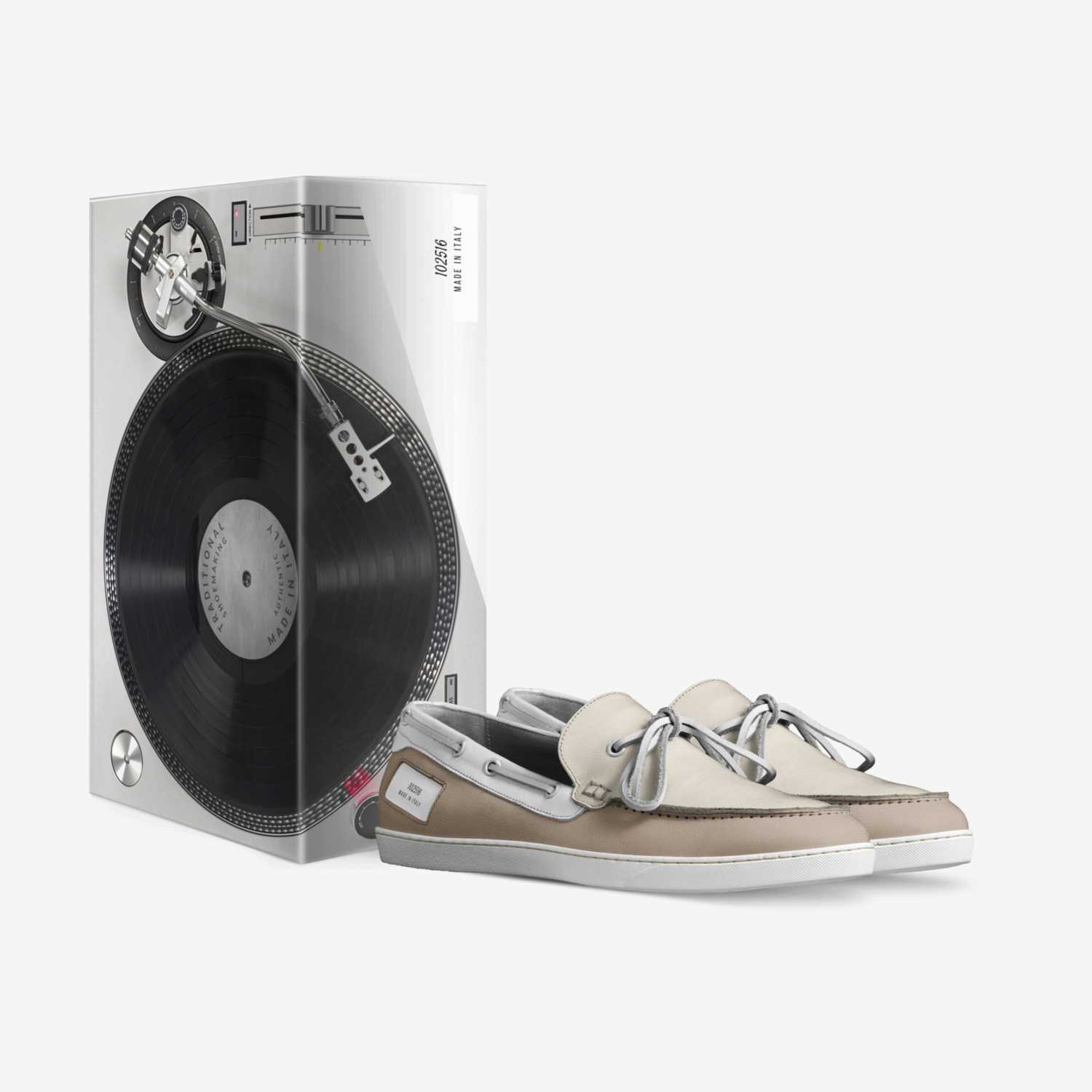 finesse custom made in Italy shoes by Trivano Brown | Box view