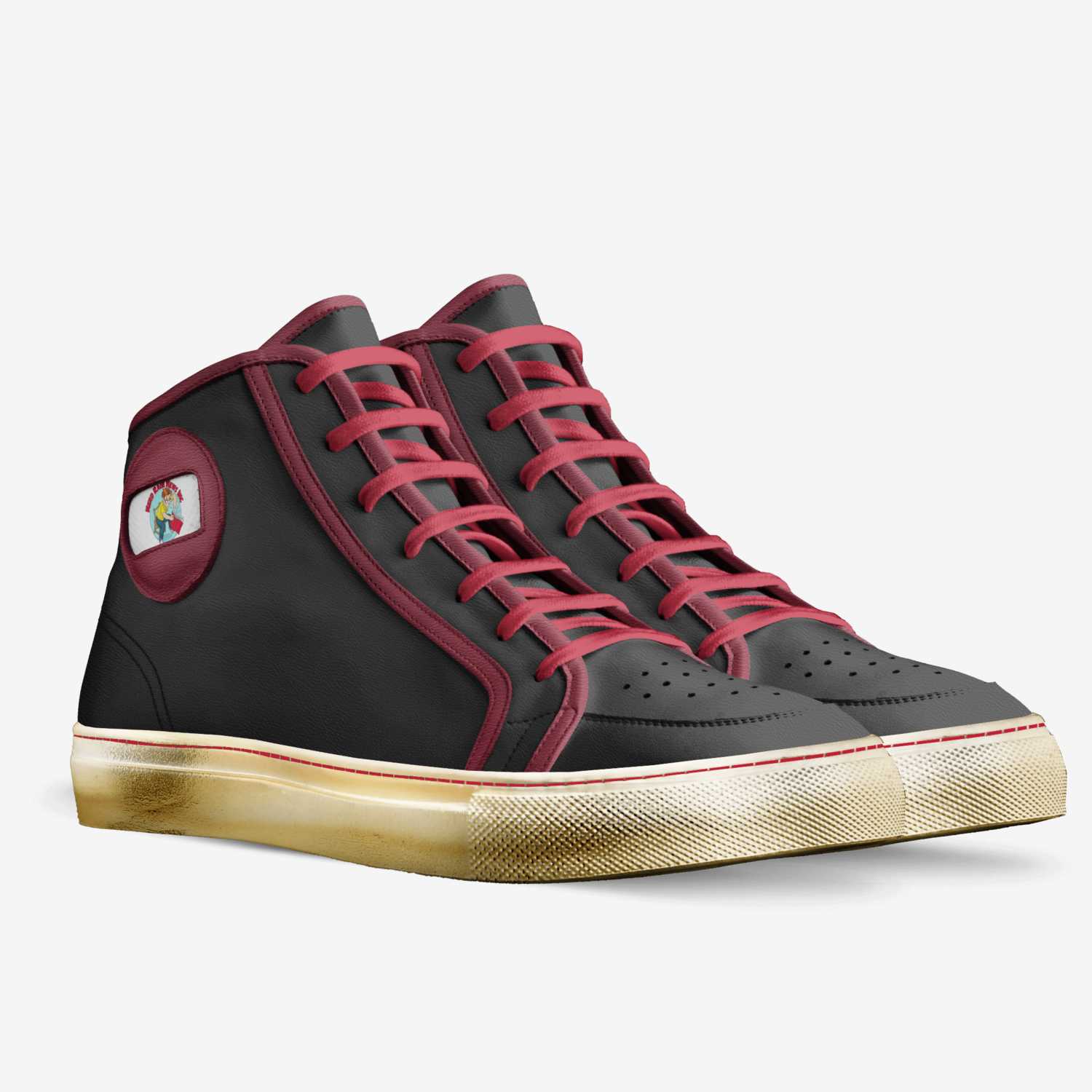 Nerdster custom made in Italy shoes by Steve Wollett | Double view