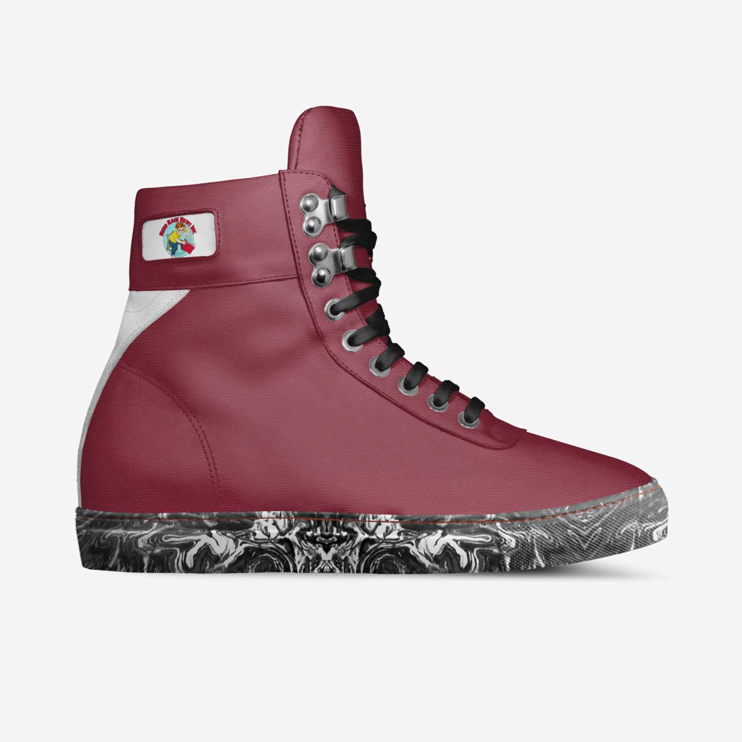 Nerd Forever custom made in Italy shoes by Steve Wollett | Side view