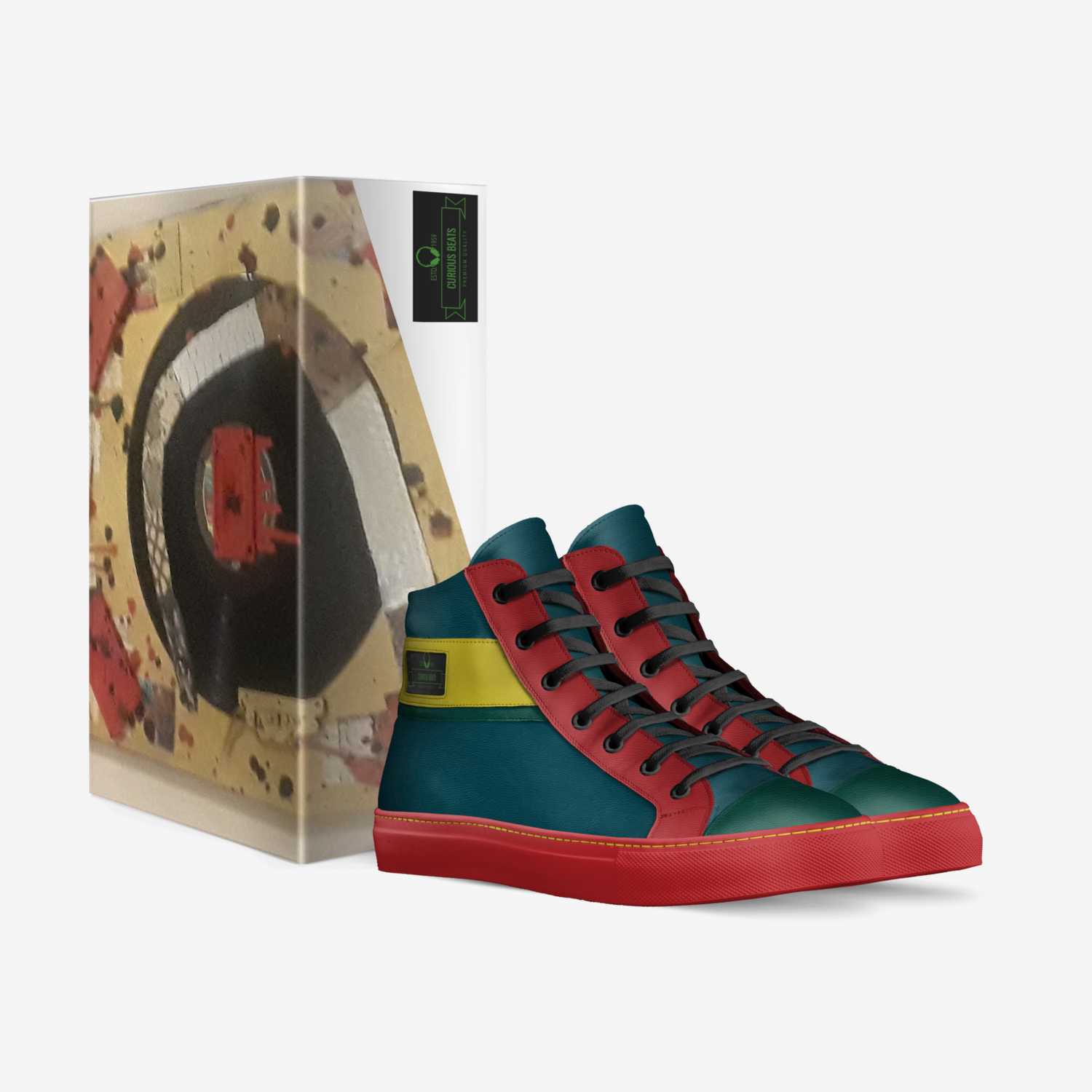 Curious Beats custom made in Italy shoes by Tiffany Green | Box view
