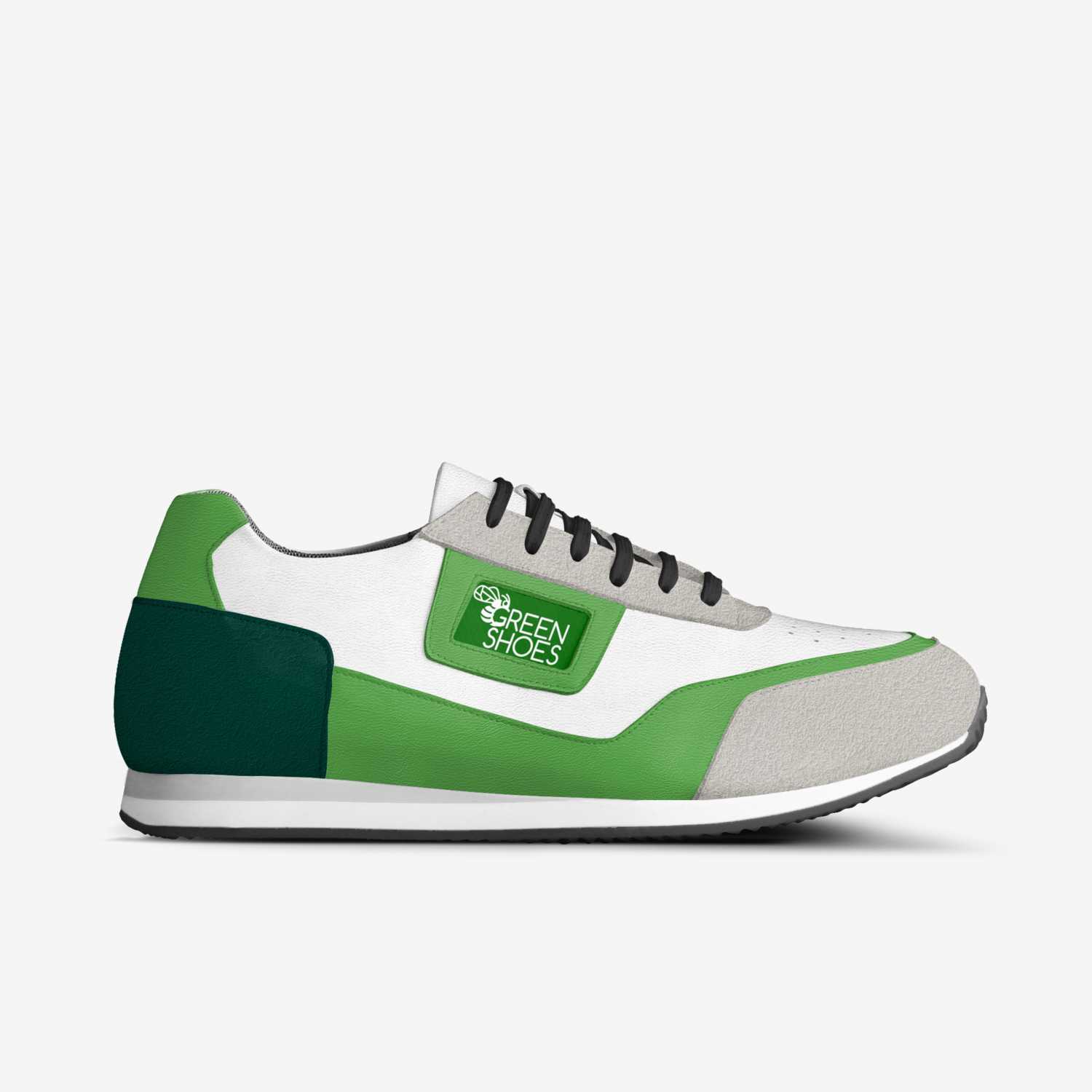 GREENPEACE custom made in Italy shoes by Agency Aliveshoes | Side view