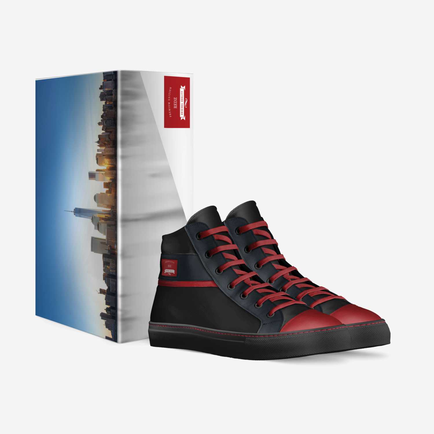 Redz  custom made in Italy shoes by Jacob Wroten | Box view