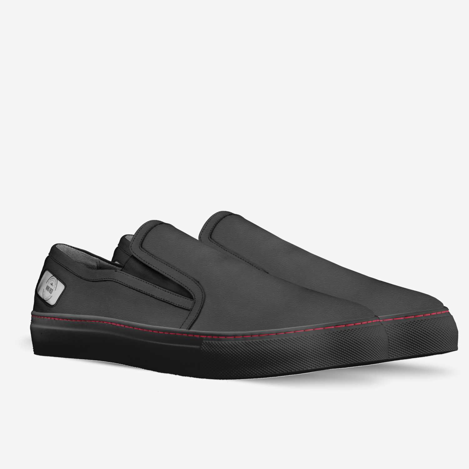 Niki Red custom made in Italy shoes by Jerry Bimbra | Double view