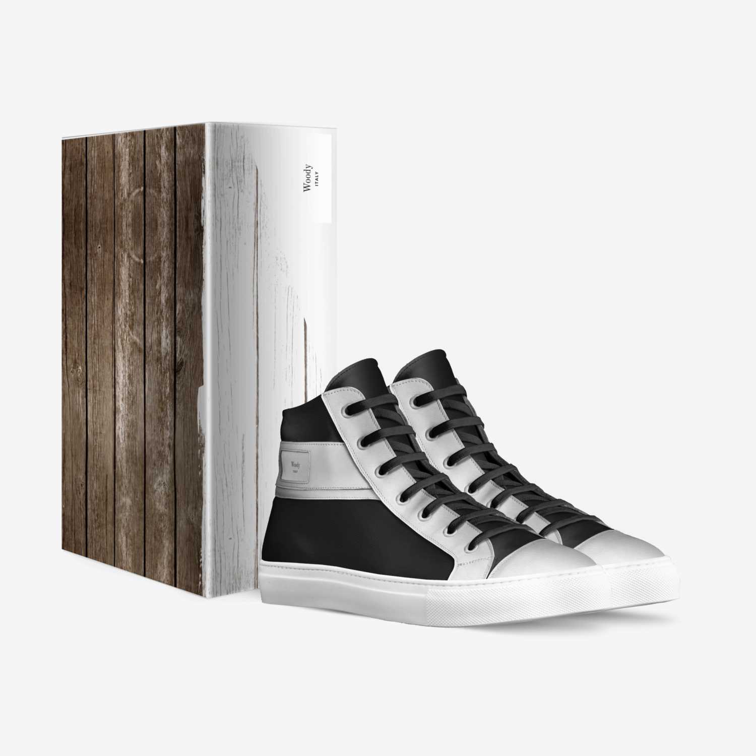 Woody custom made in Italy shoes by Calvin Ebun-amu | Box view