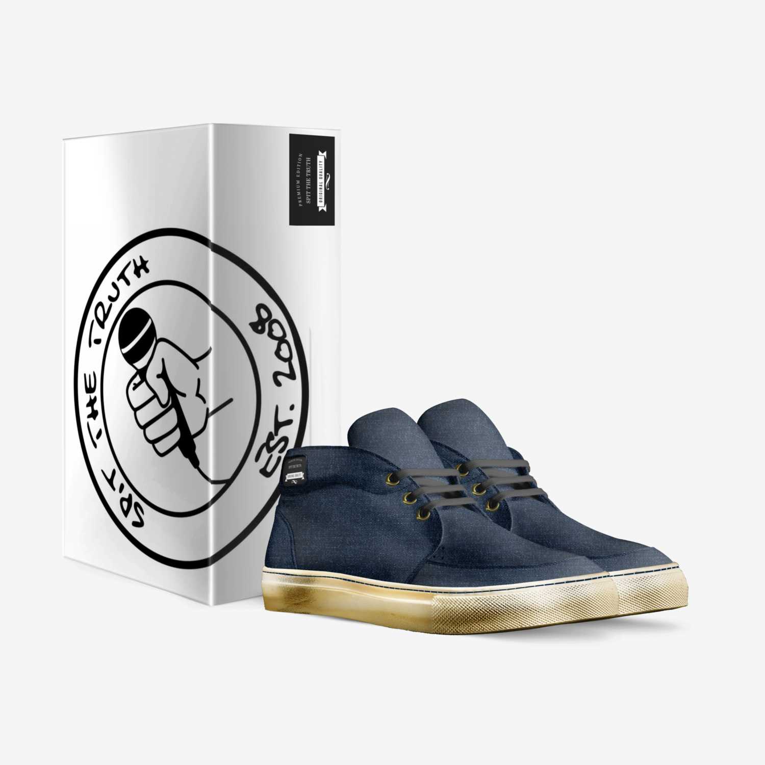 Spit The Truth 3 custom made in Italy shoes by Timothy Herbert | Box view