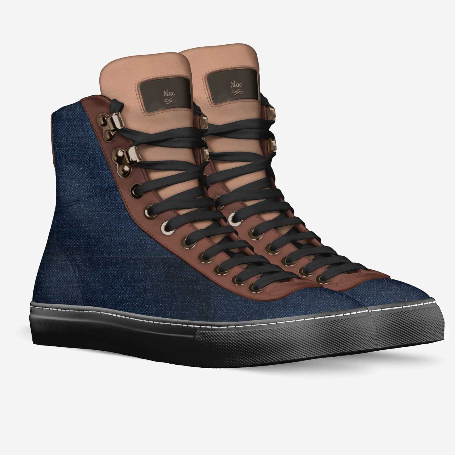 Mac custom made in Italy shoes by Quinton Mcclain | Double view