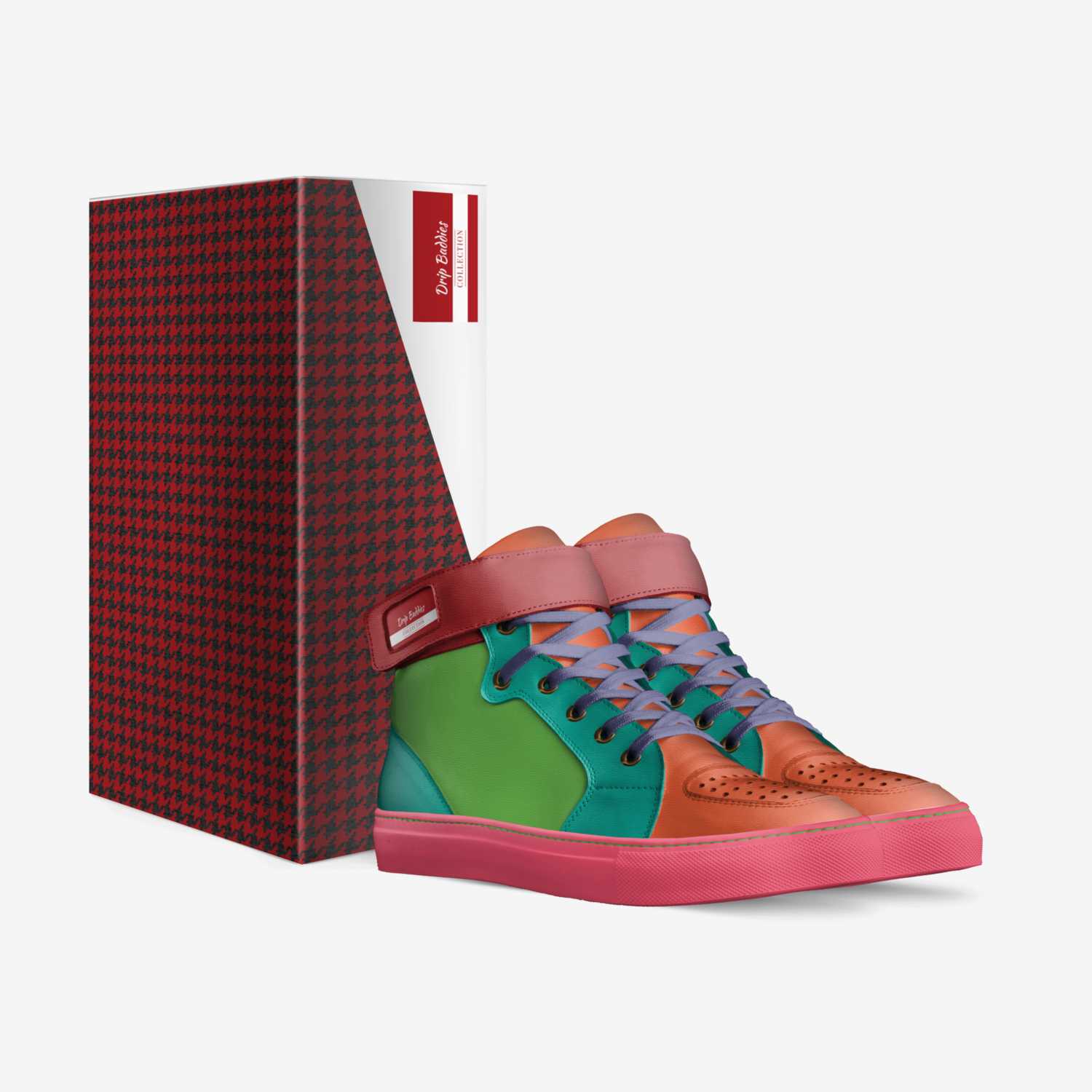 Drip Baddies  custom made in Italy shoes by vanshine Gibson | Box view