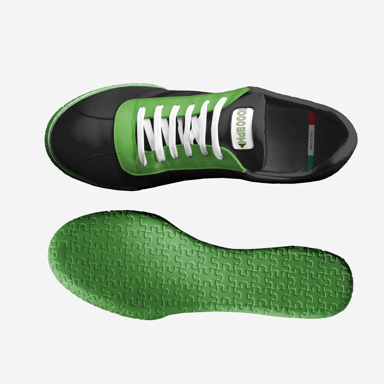 1000bpm custom made in Italy shoes by Aaron Benbow | Top view