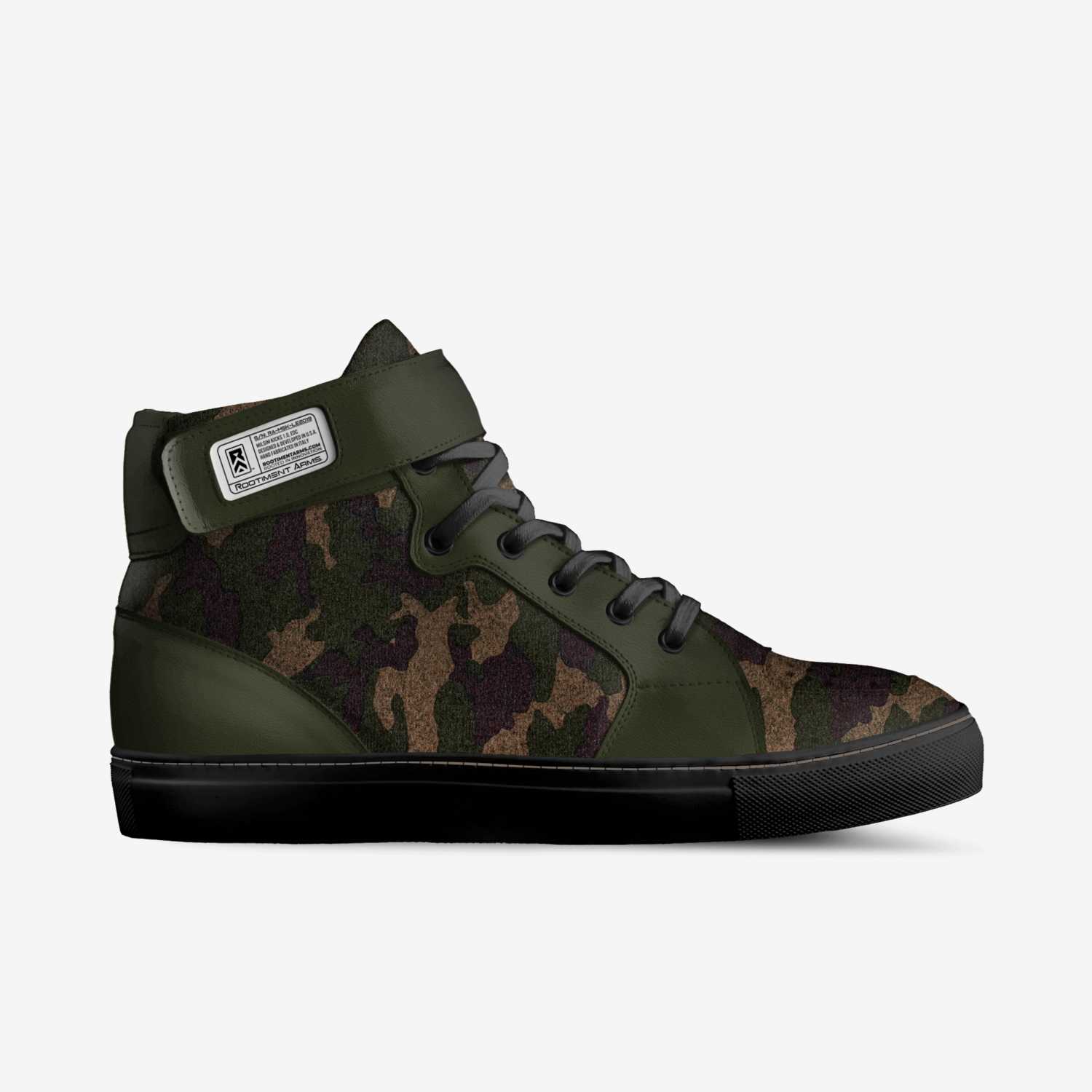Milsim Kicks 1.0 custom made in Italy shoes by Orhan Cileli | Side view