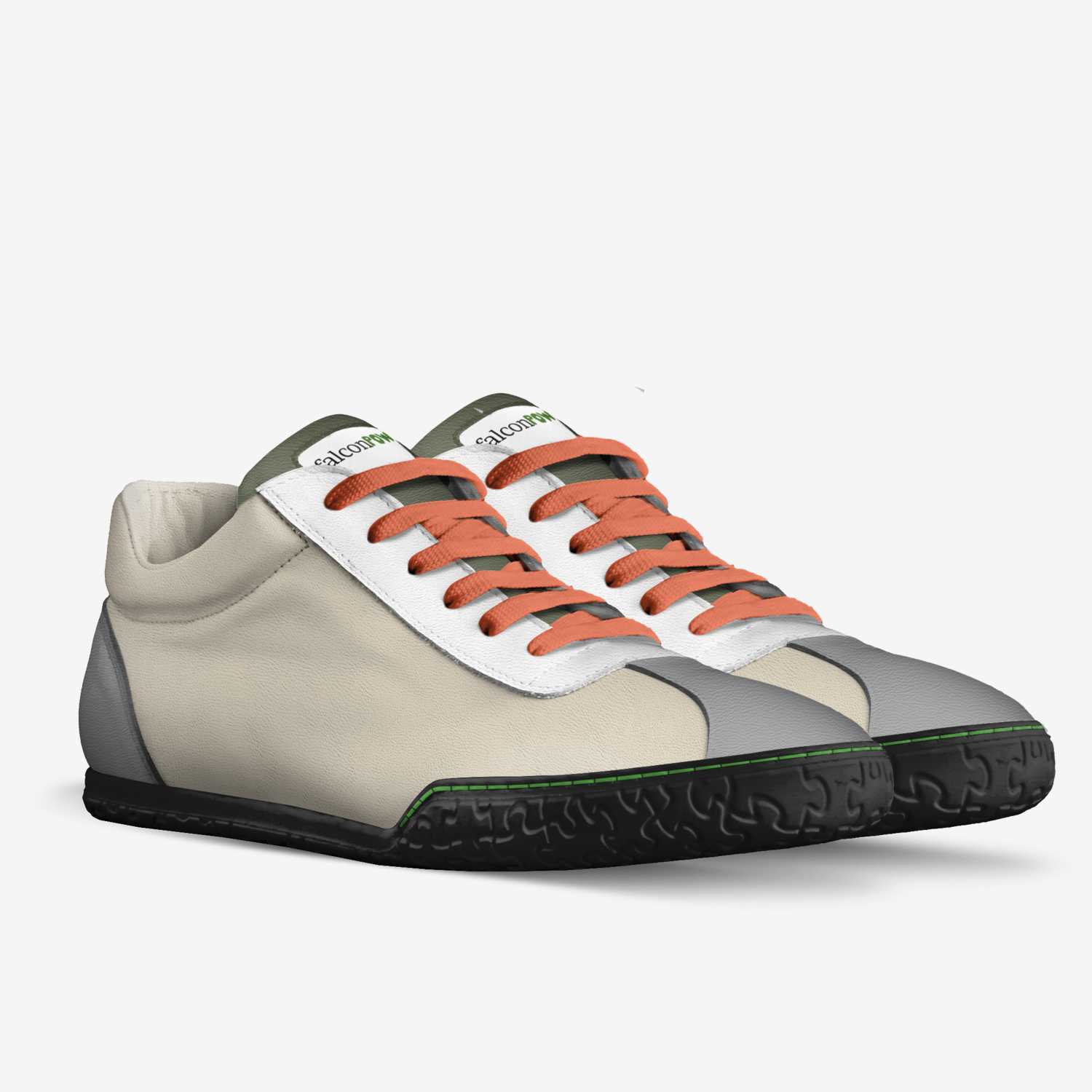 falconPOWER custom made in Italy shoes by Caillou Pettis | Double view