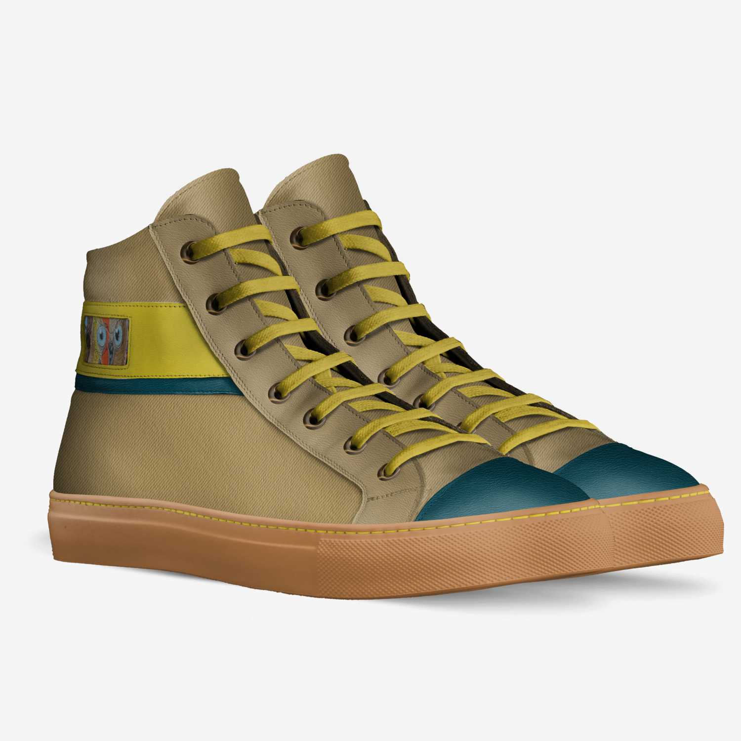 Owl custom made in Italy shoes by Travis Burns | Double view