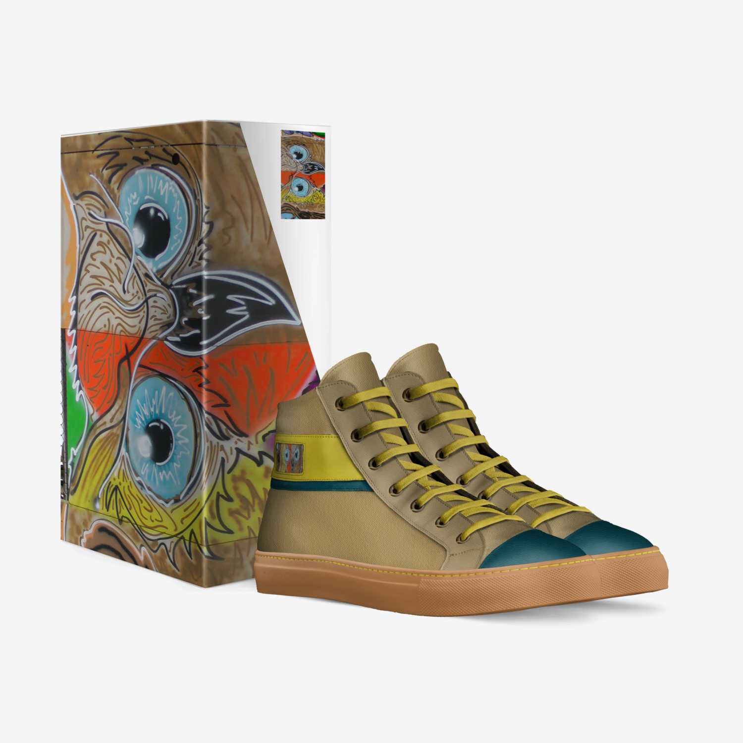 Owl custom made in Italy shoes by Travis Burns | Box view
