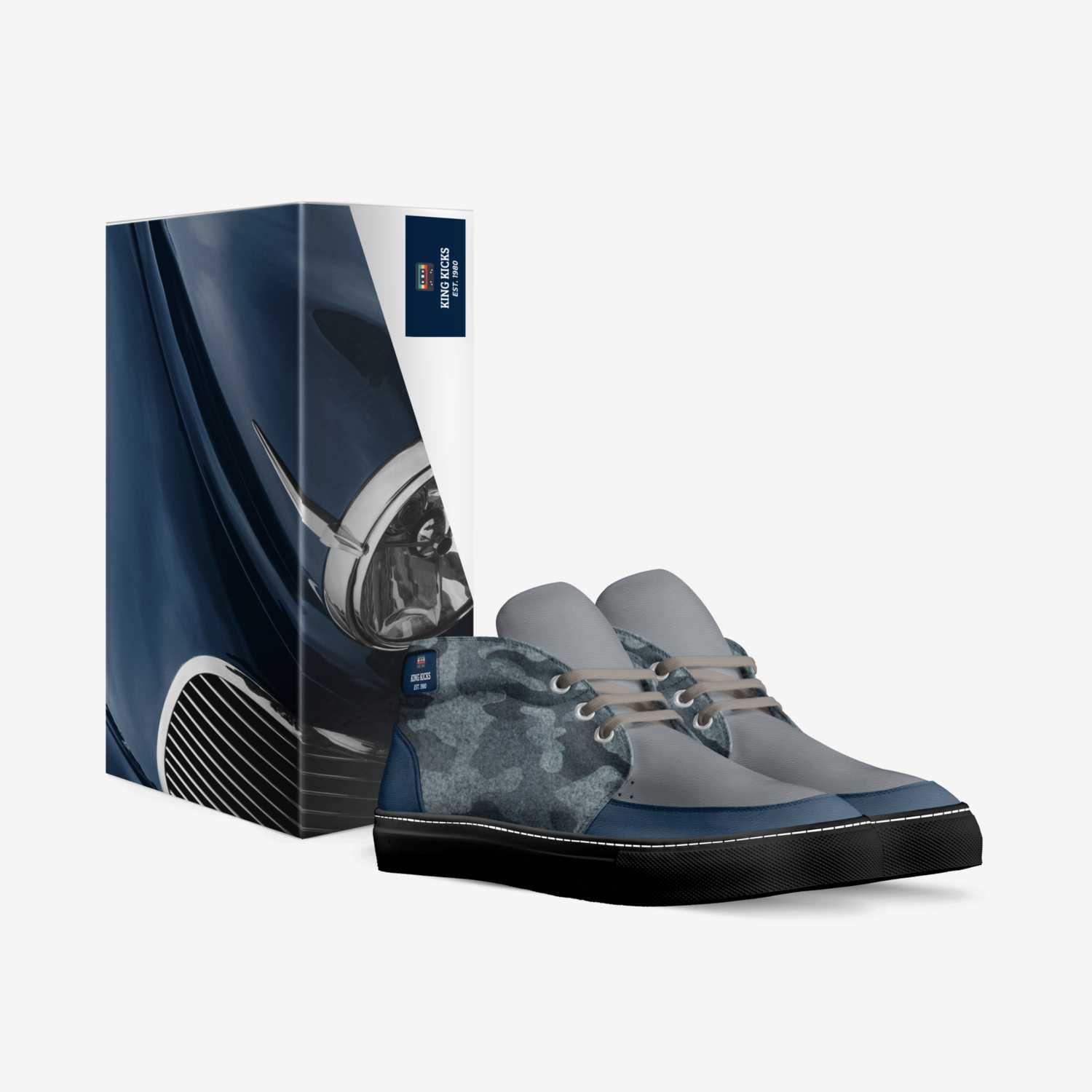 King Kicks custom made in Italy shoes by Zenobia El Bey | Box view