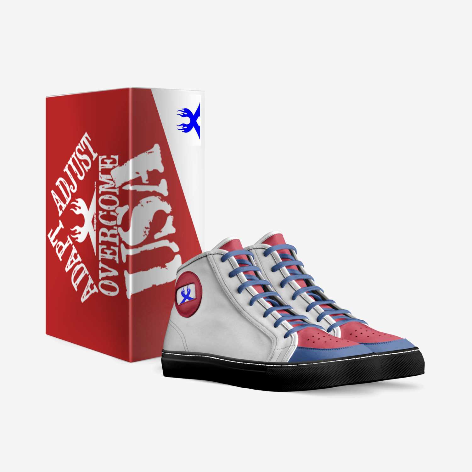 Xtremely Hot Fiyah custom made in Italy shoes by John Davis | Box view