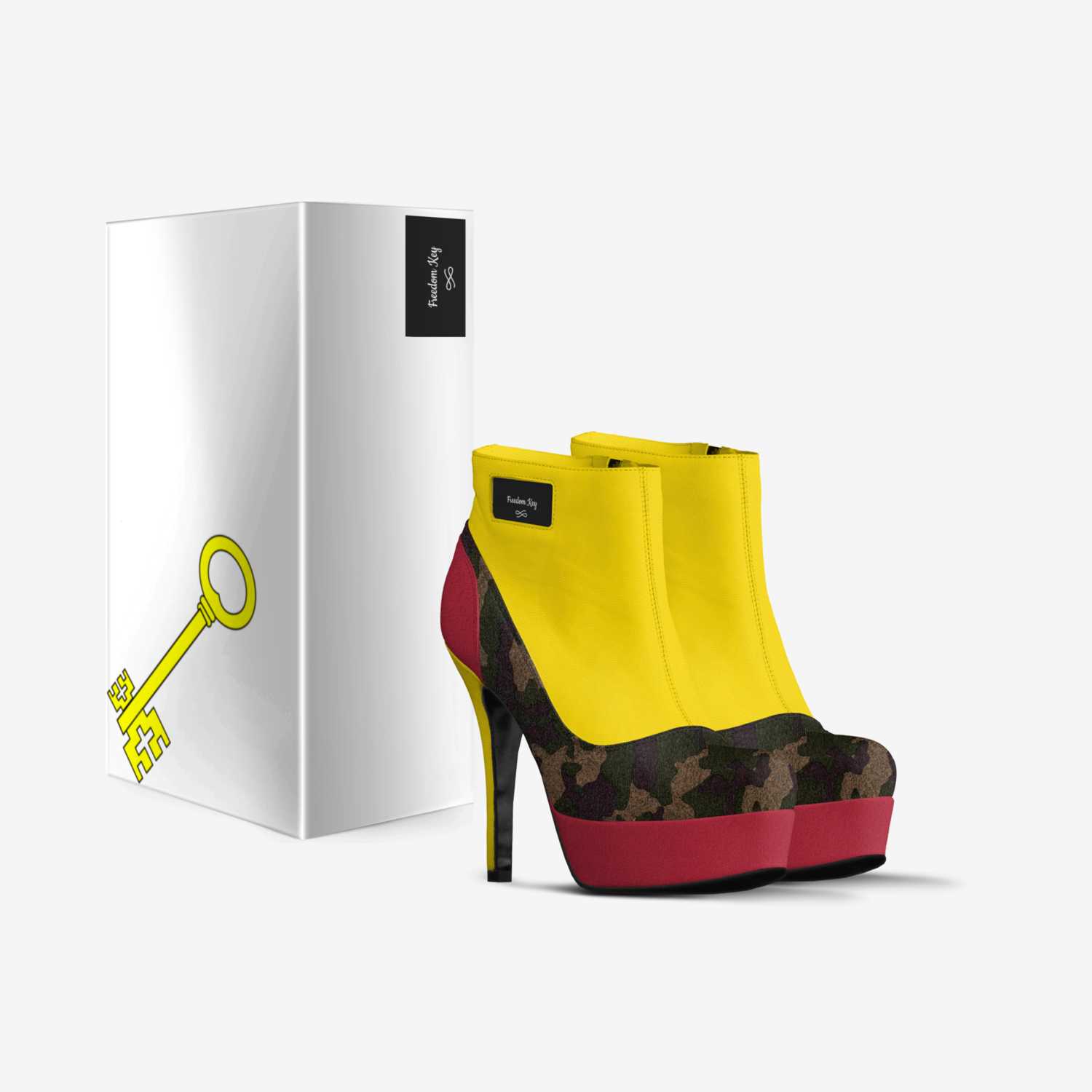 Freedom Key custom made in Italy shoes by Tawana Logan | Box view