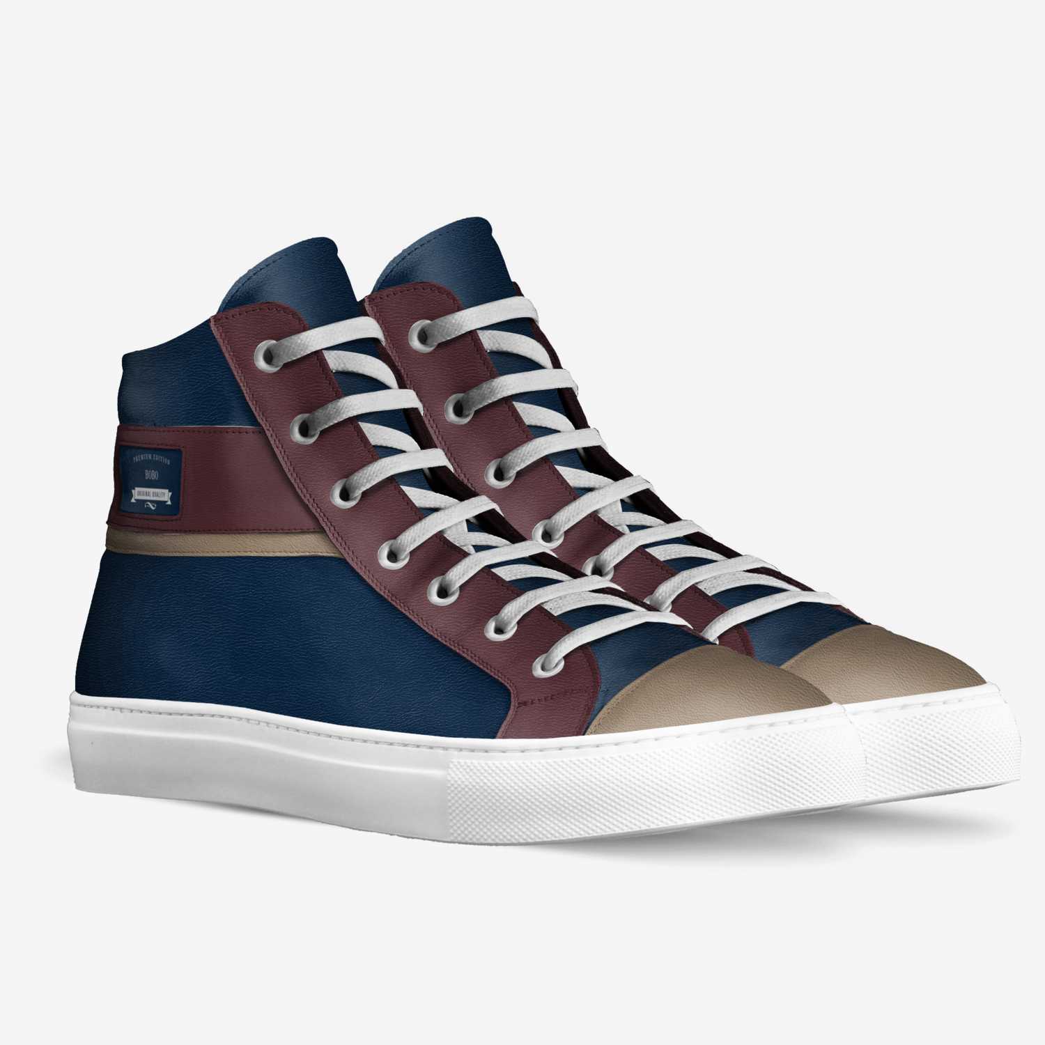 Bobo custom made in Italy shoes by Treasha Mcdonald | Double view