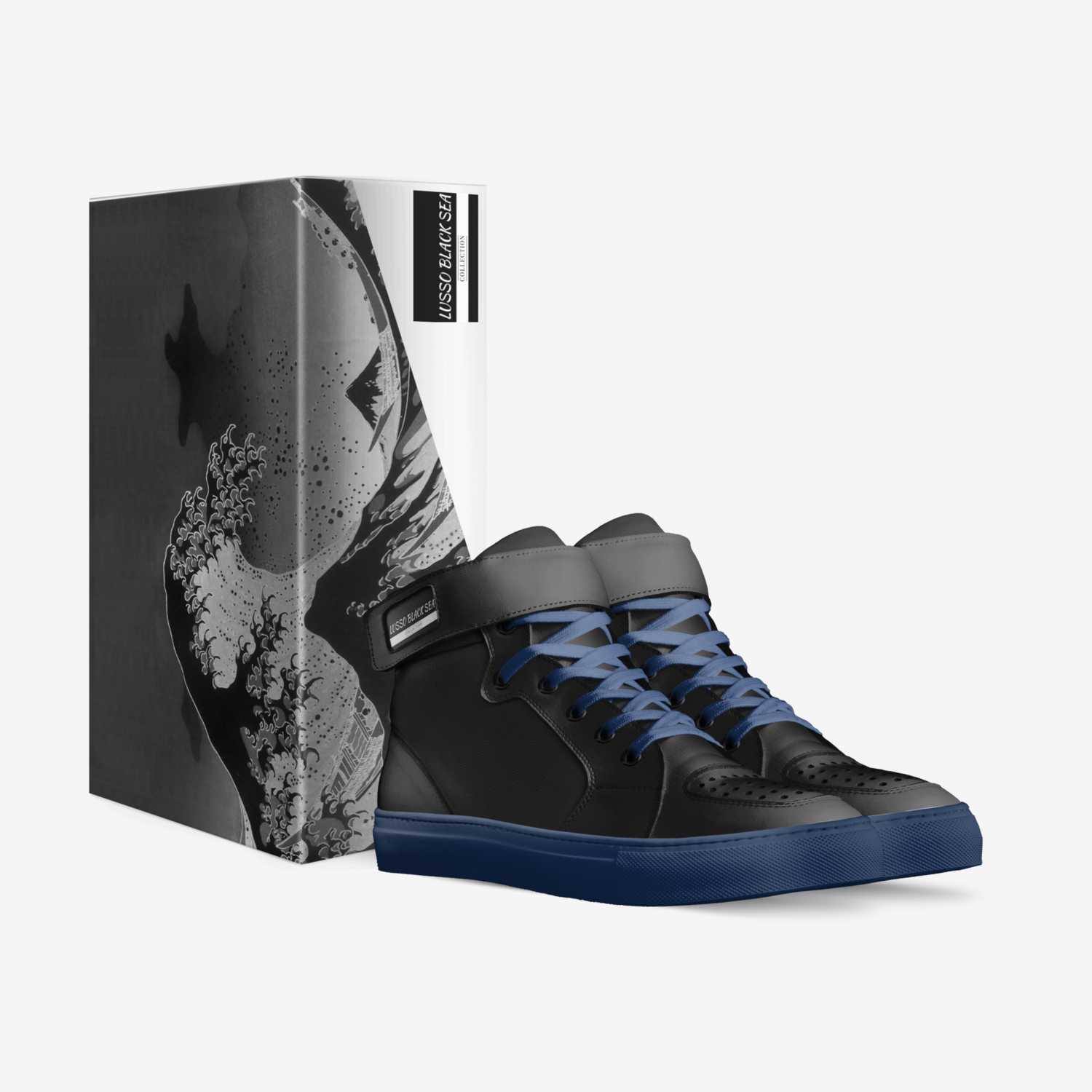 LUSSO BLACK SEA custom made in Italy shoes by Naseeb Ellahi | Box view