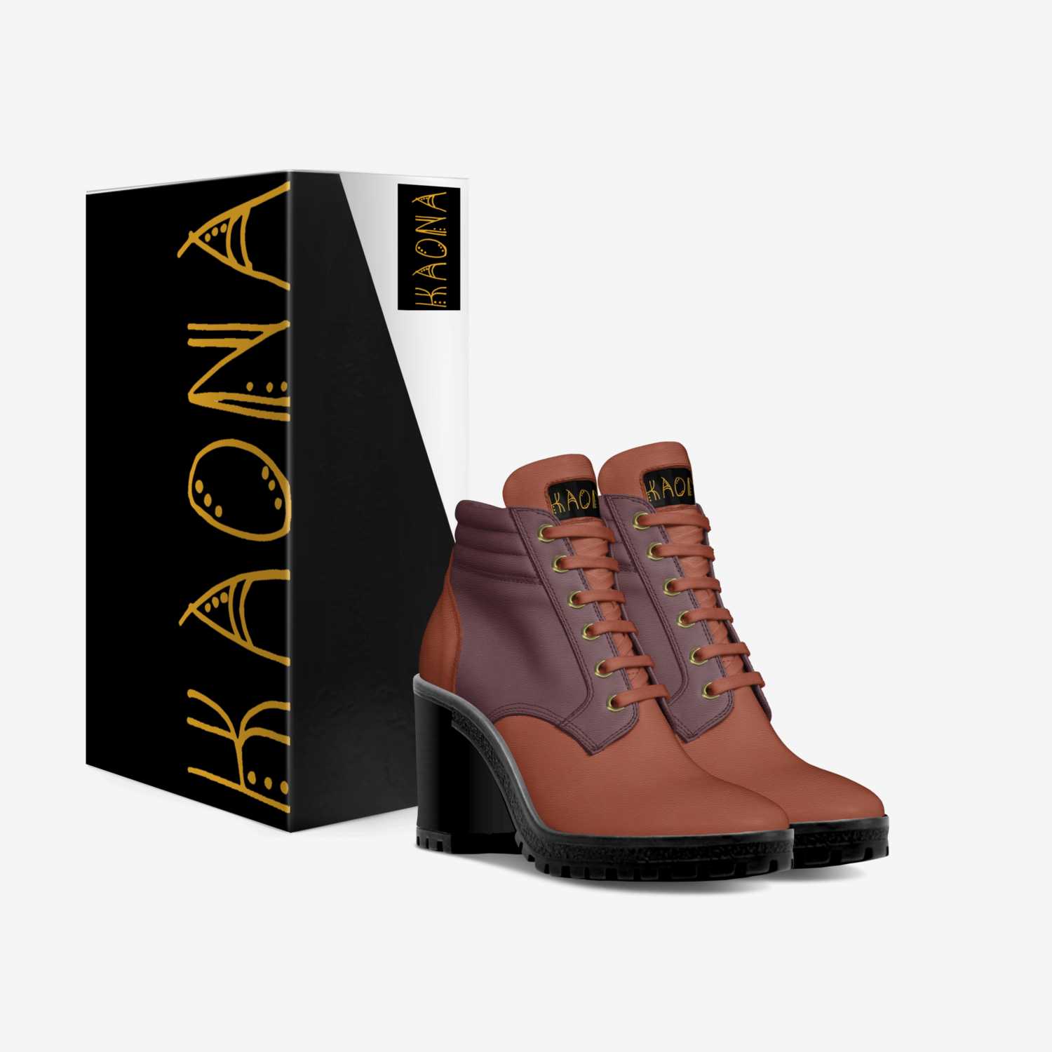 Tawny custom made in Italy shoes by Dominique Karaya | Box view